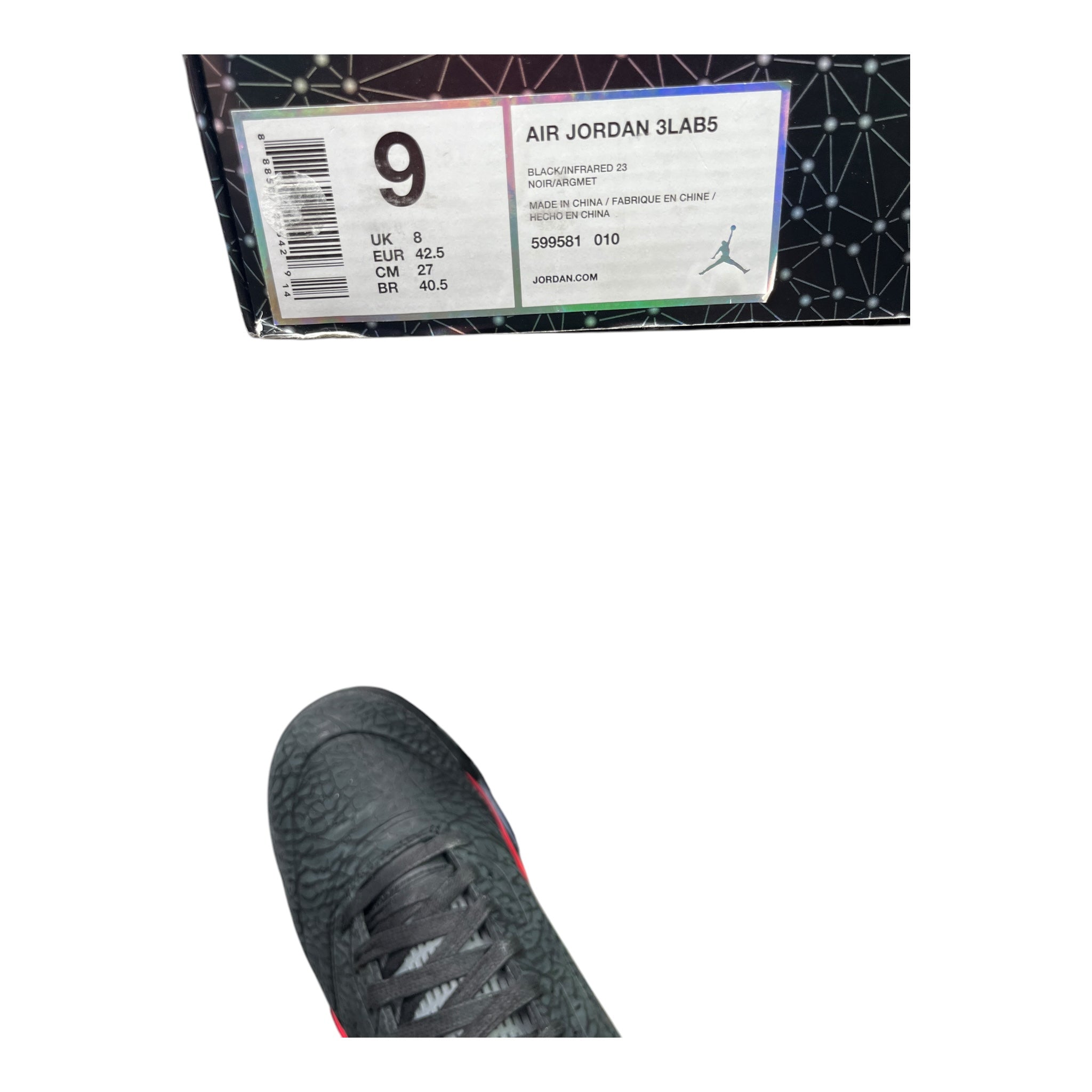 Jordan 5 Retro 3Lab5 Infrared (42.5EU)