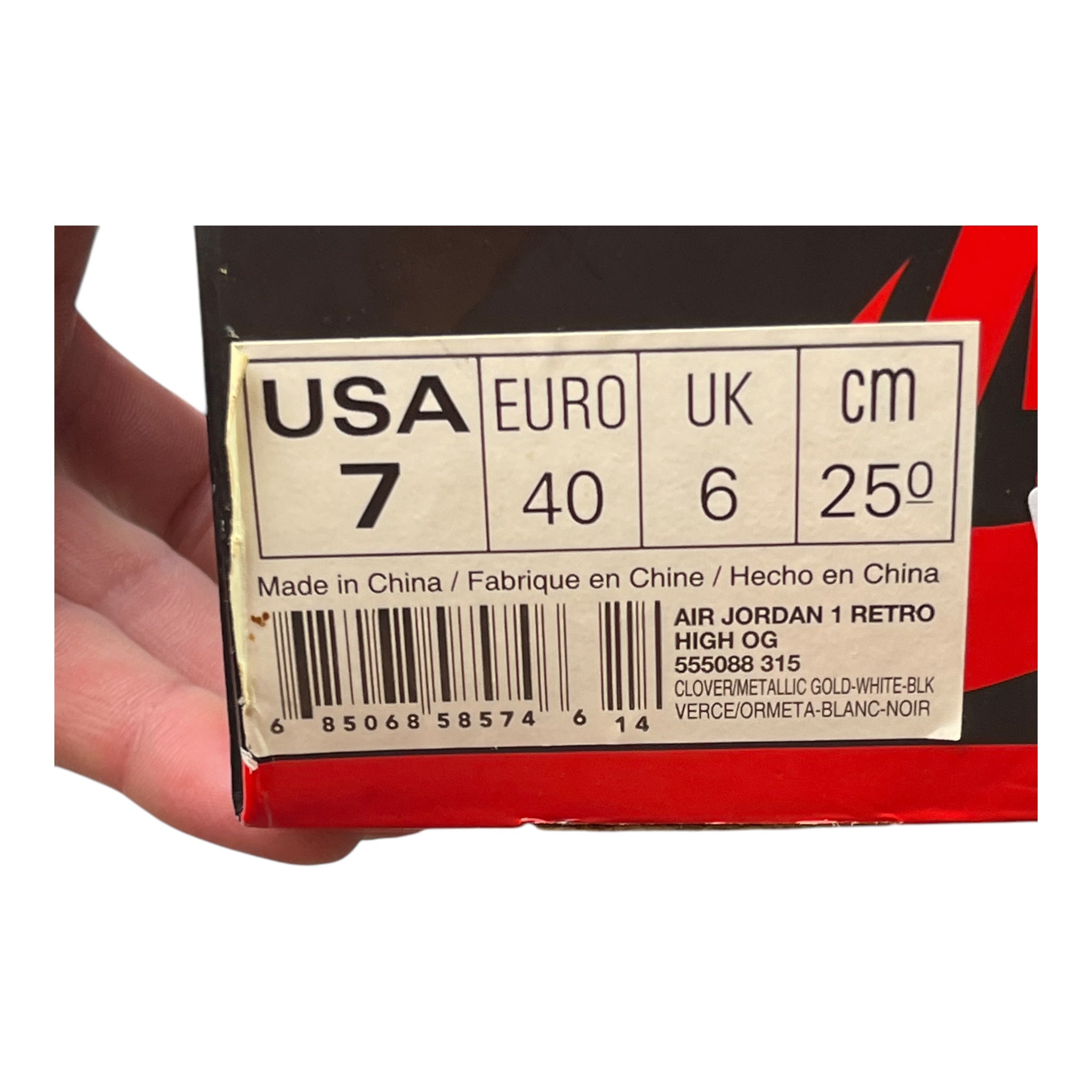 Jordan 1 Retro High OG Celtics (40EU)