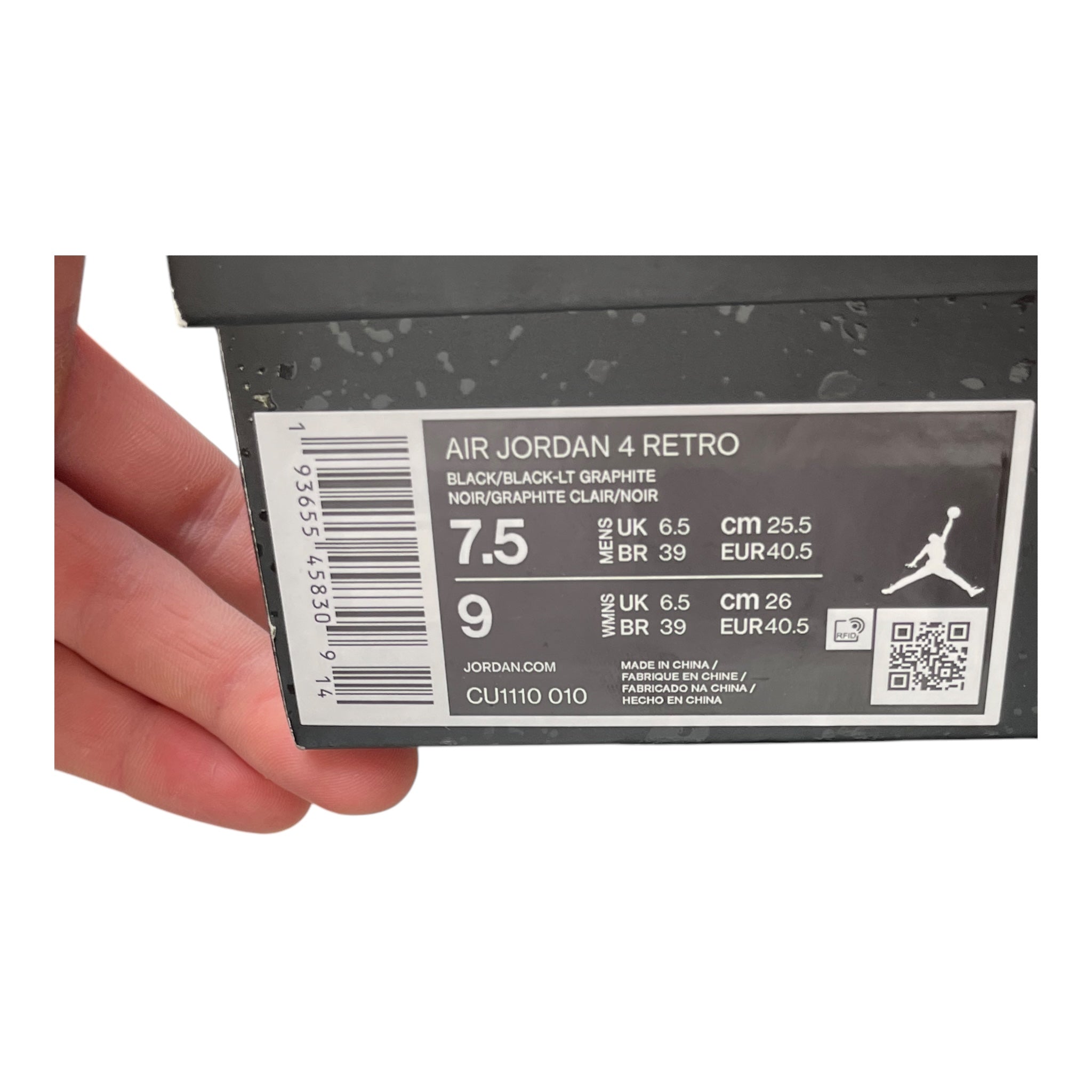 Jordan 4 Retro Black Cat (40.5EU)