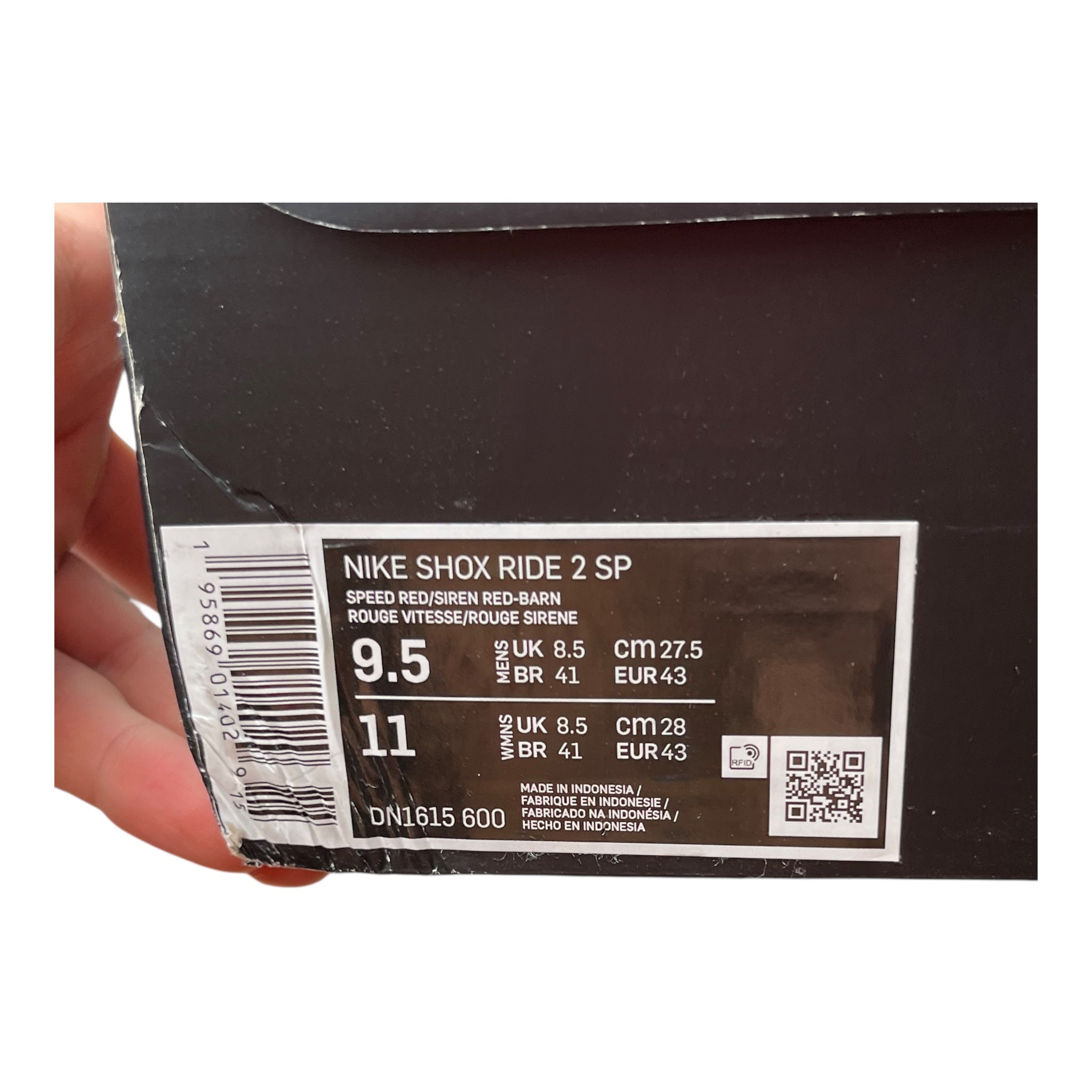 Nike Shox Ride 2 Supreme Speed Red (43EU)