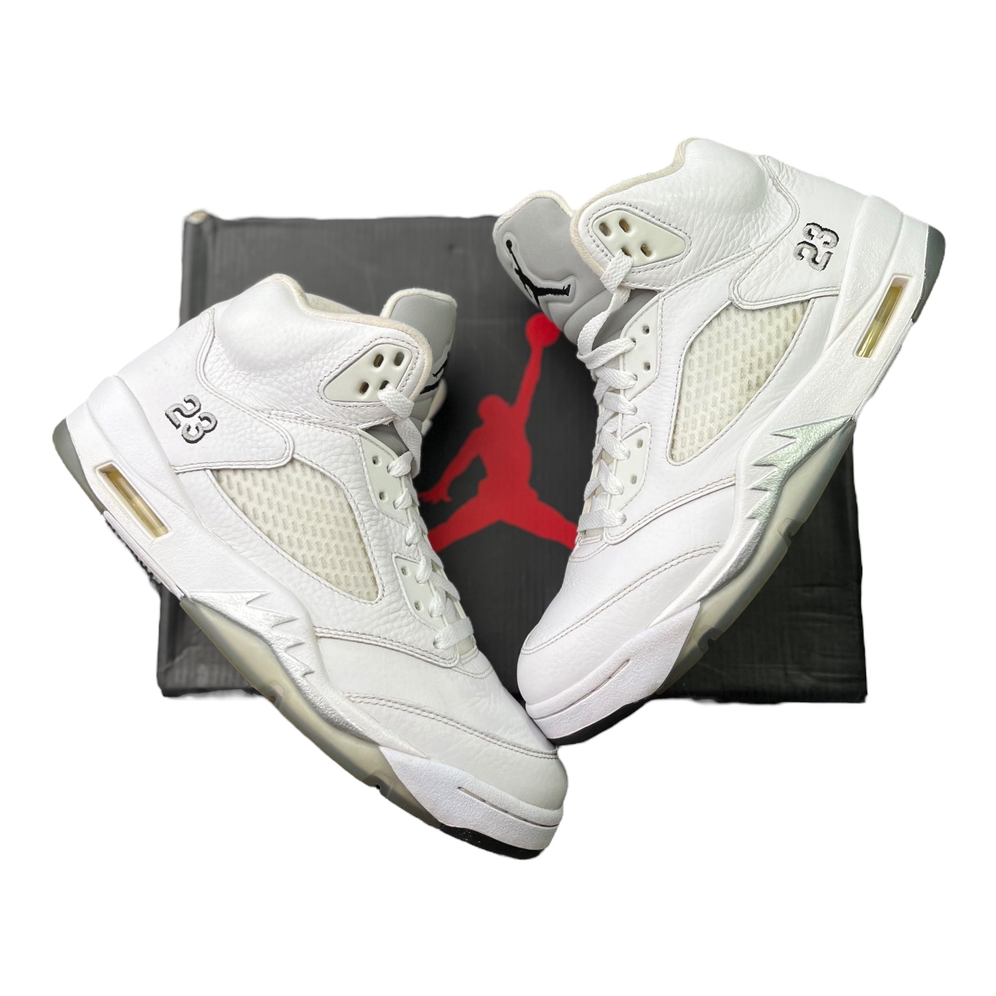 Jordan 5 Retro Metallic Weiß (43EU)