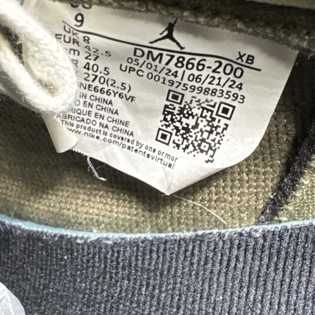 Jordan One Low Travis Scott Medium Olive (42.5EU)