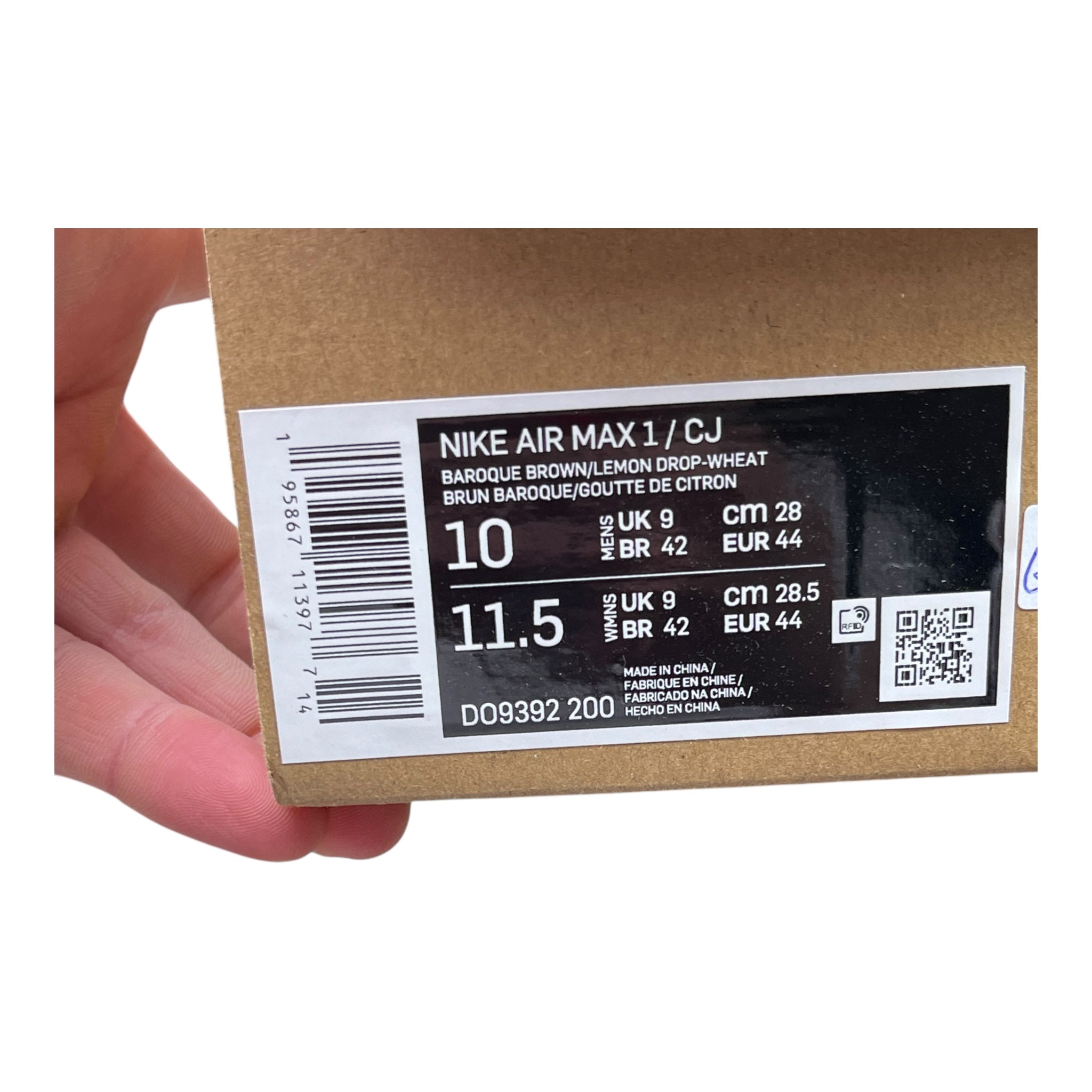 Nike Air Max 1 Travis Scott Cactus Jack Baroque Brown (44EU)