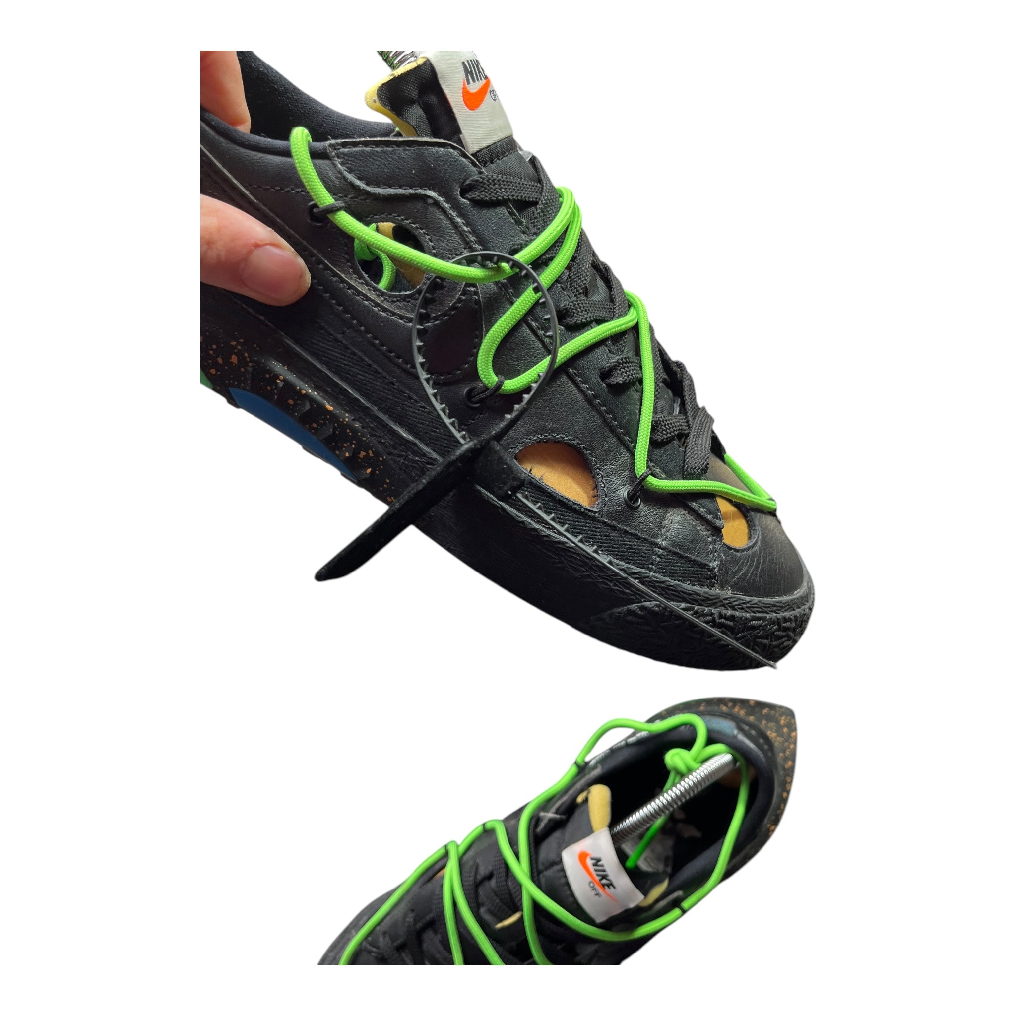 Nike Blazer Low Off-White Black Green (42EU)