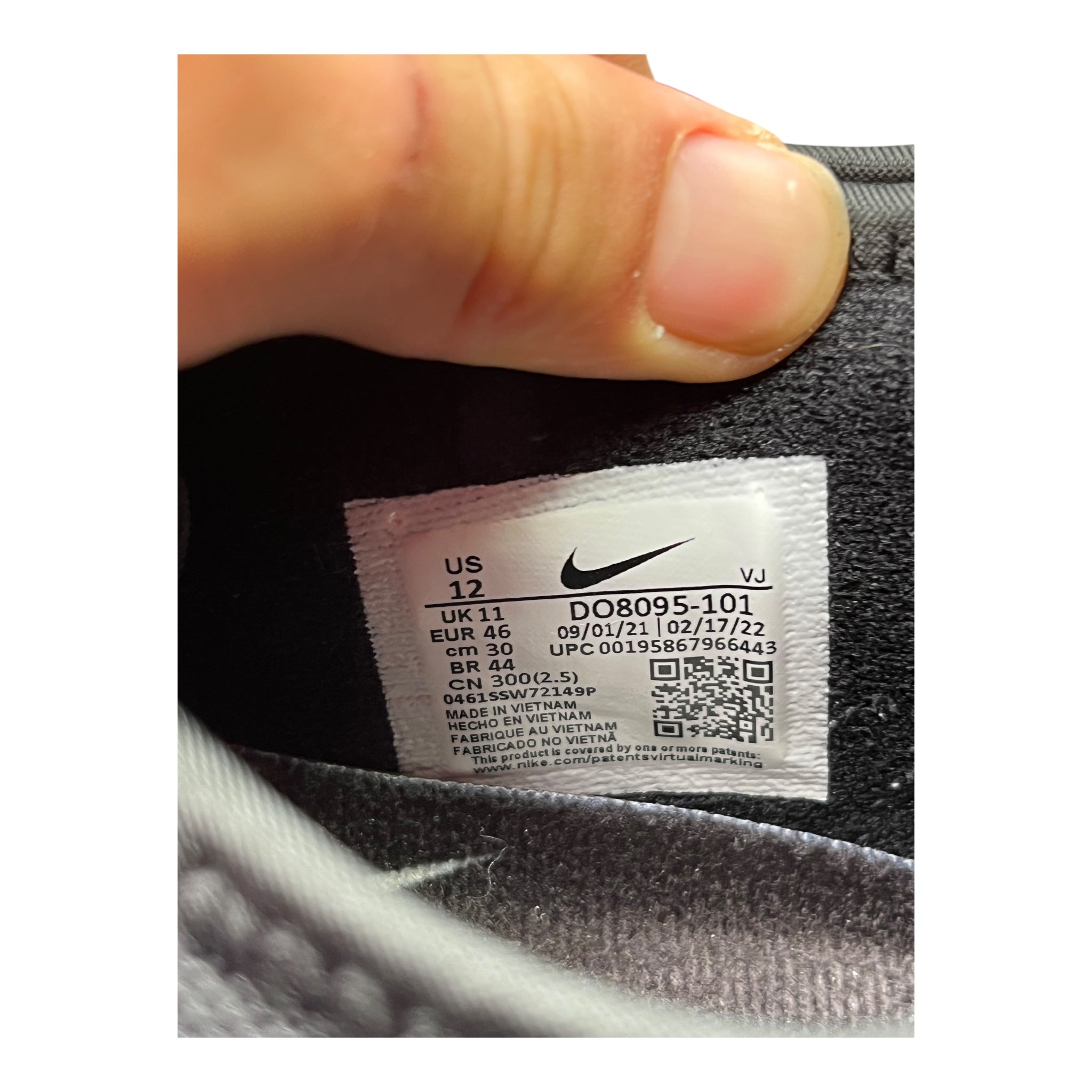 Nike Air Max Sunder SP Comme des Garçons White Black (46EU)