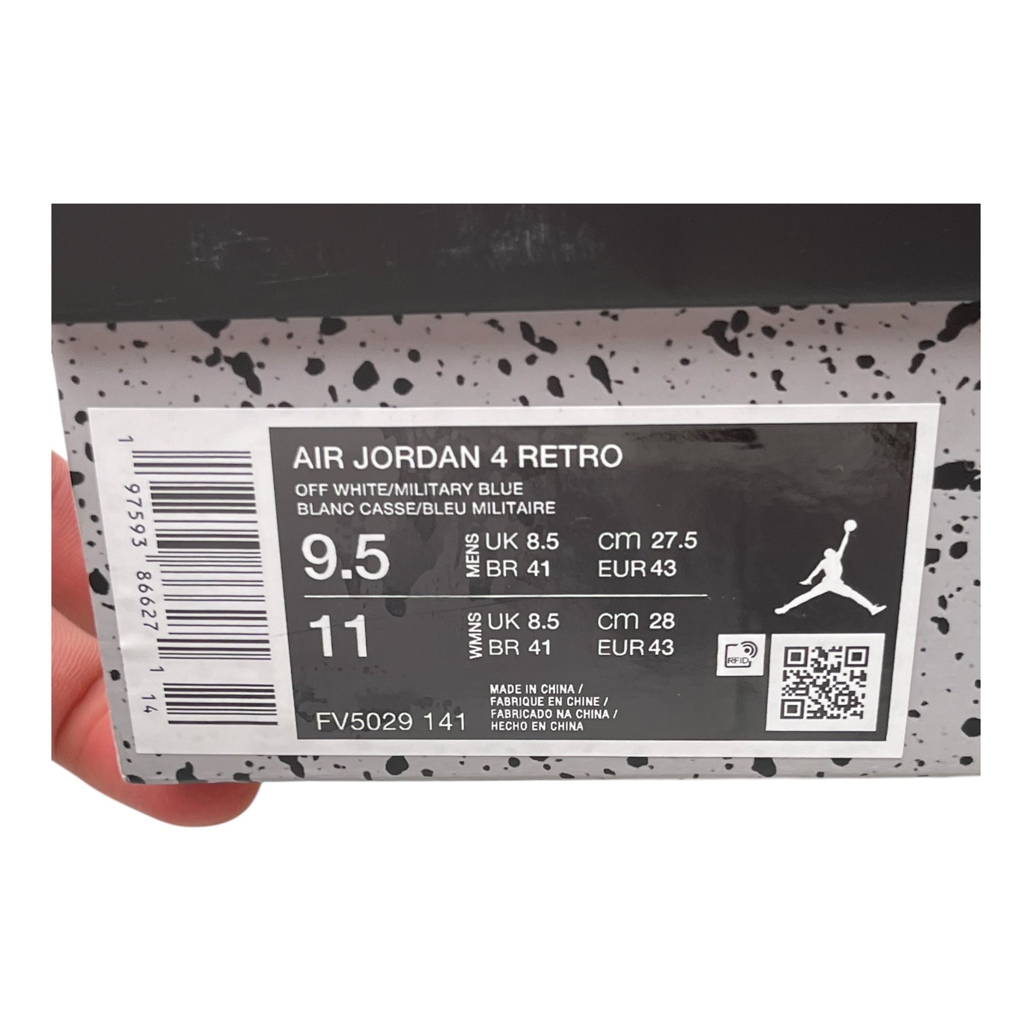 Jordan 4 Retro Military Blue (43EU)
