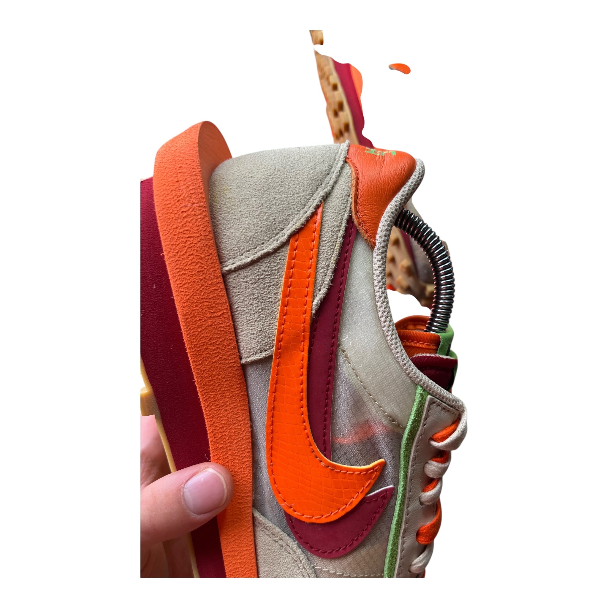 Nike LD Waffle Sacai Clot Net Orange Blaze (44.5EU)