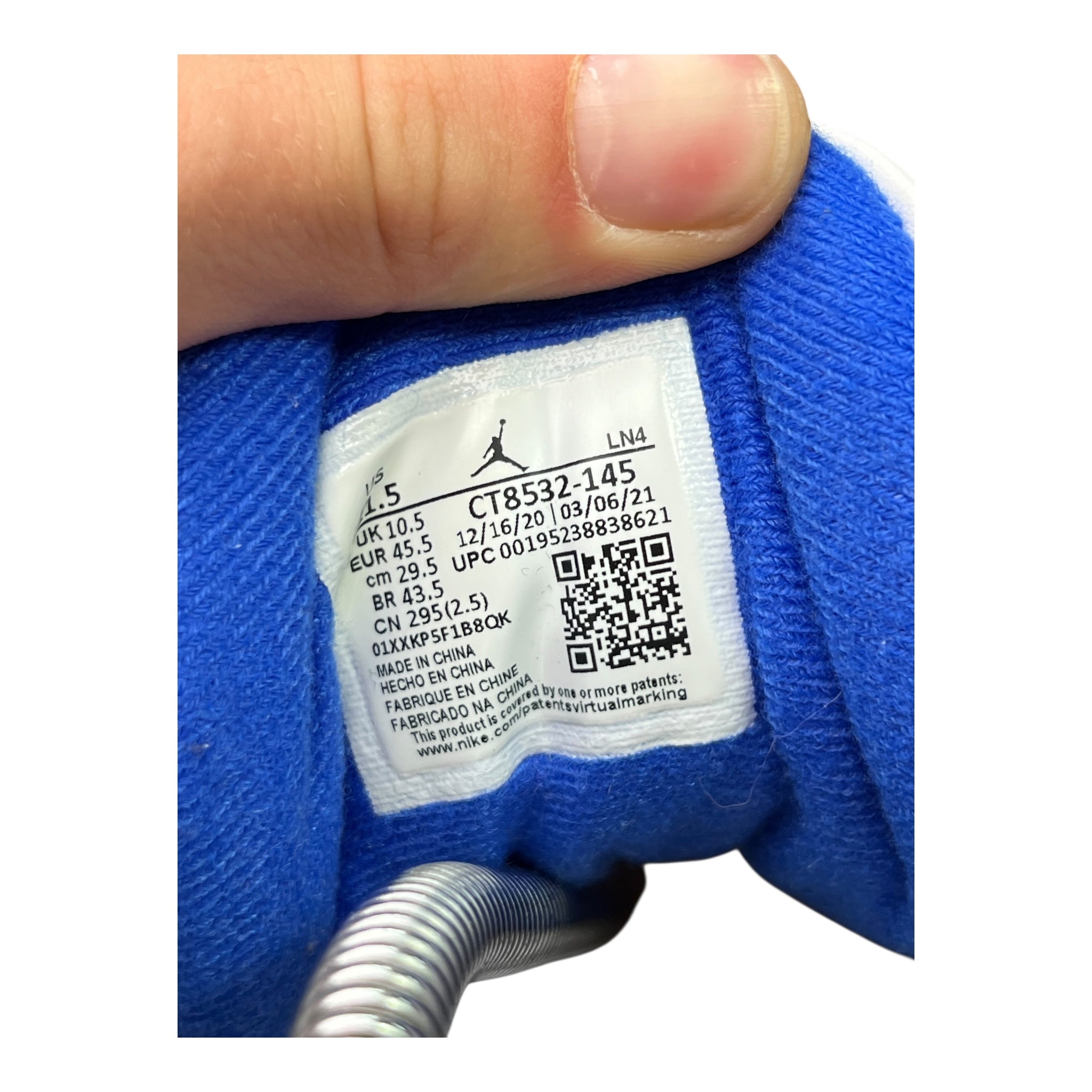 Jordan 3 Retro Racer Blue (45.5EU)