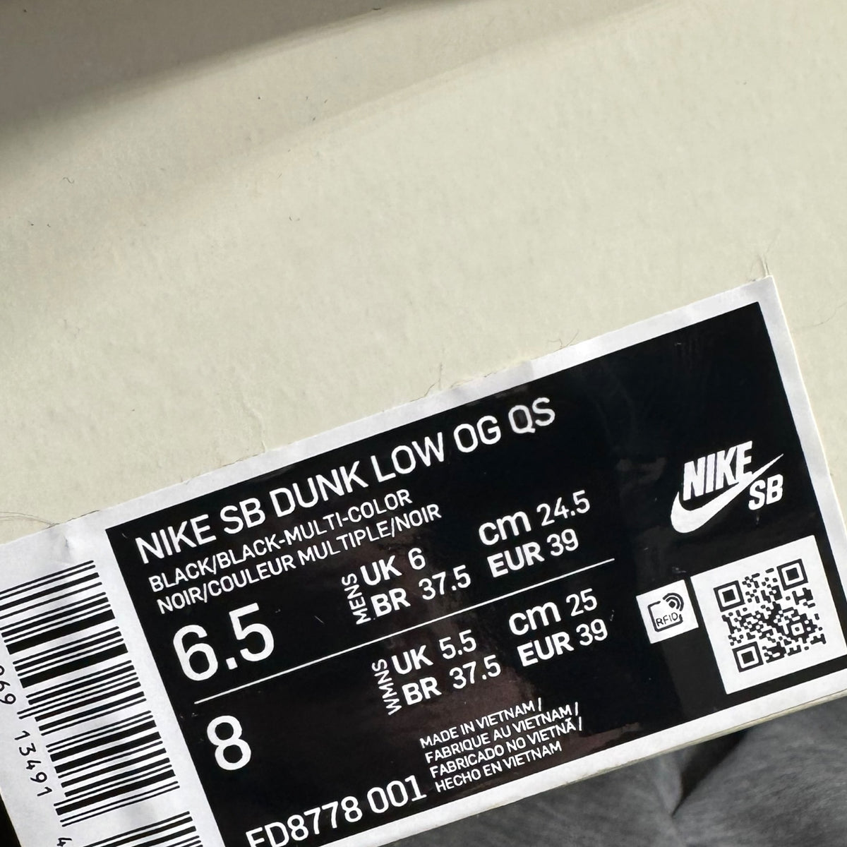 Dunk SB Low Supreme (39EU)