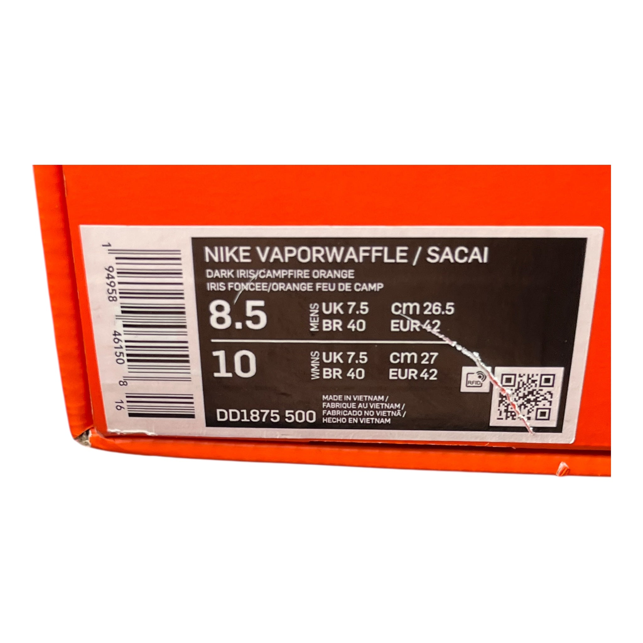 Nike Vaporwaffle Sacai Dark Iris (42 EU)