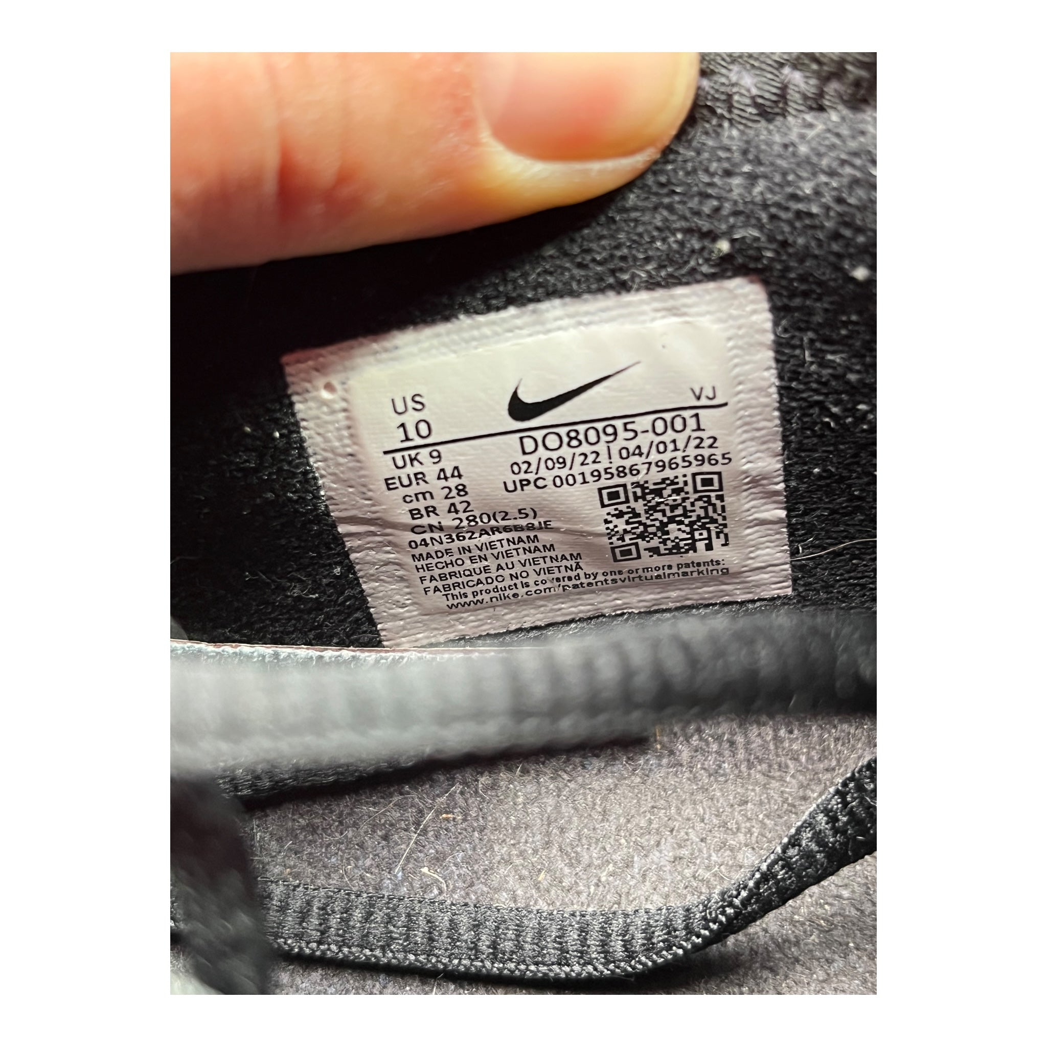 Nike Air Max Sunder SP Comme des Garçons Black (44EU)