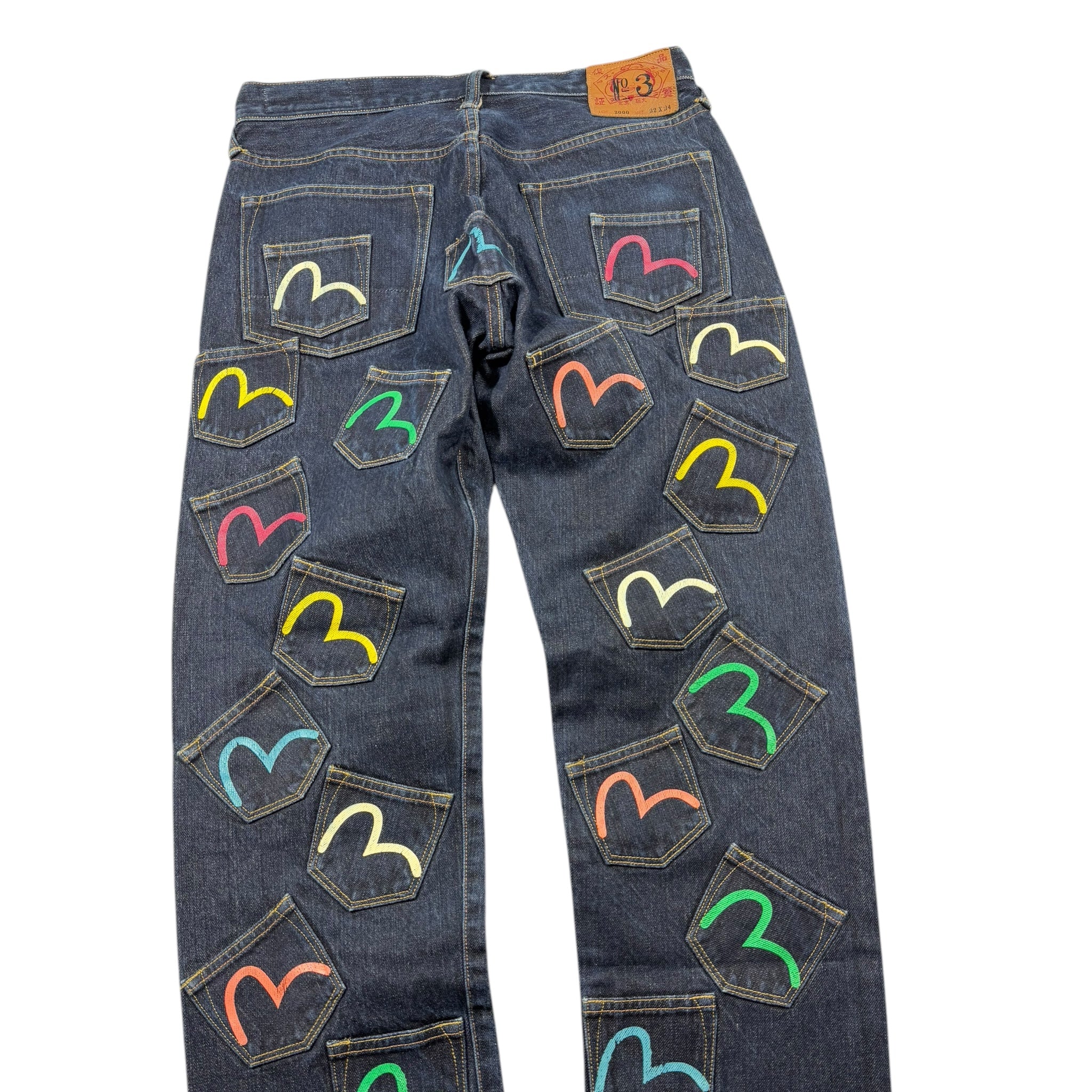 Jean baggy Evisu multi pocket (M)