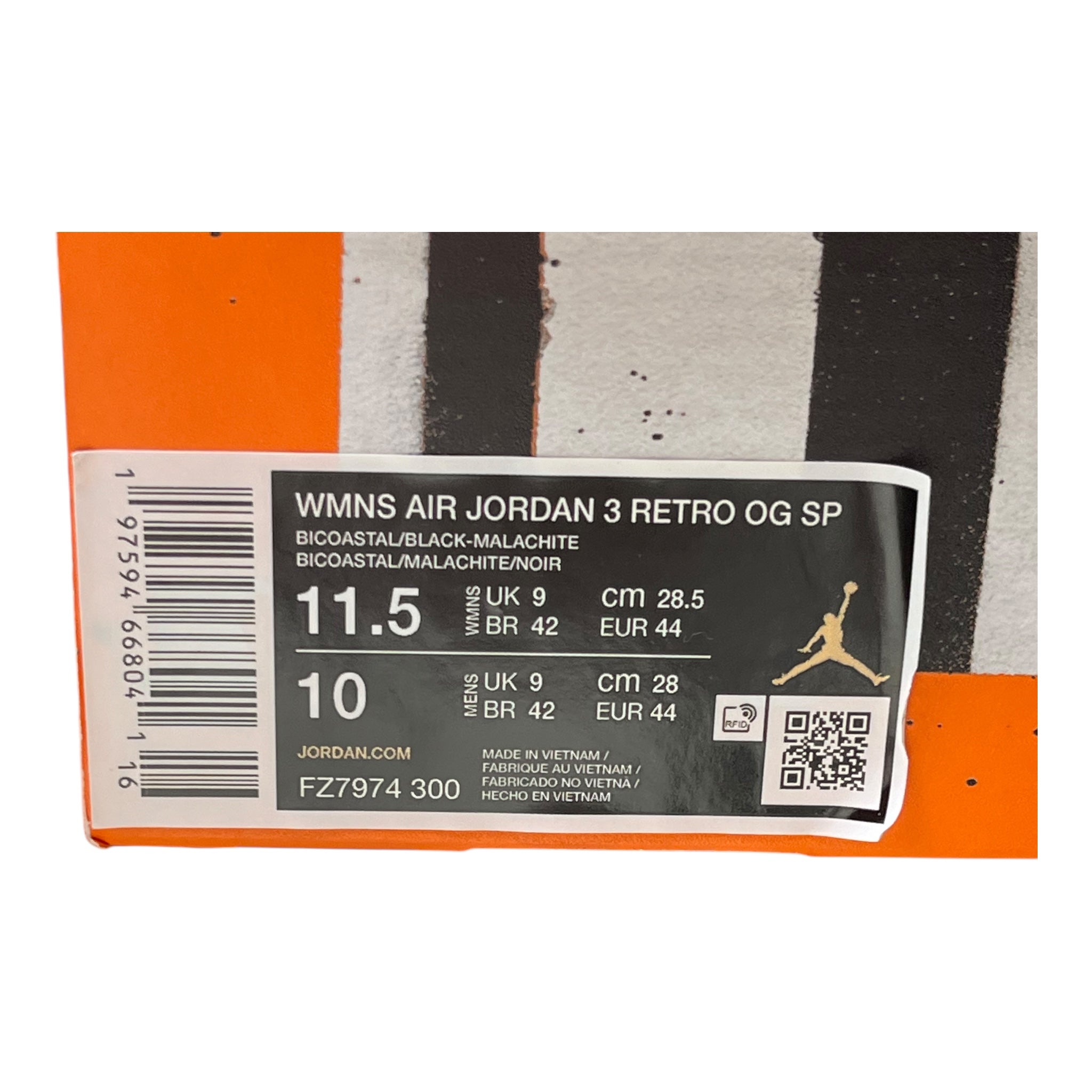 Jordan 3 Retro SP Nina Chanel Abney Bicoastal (44EU)