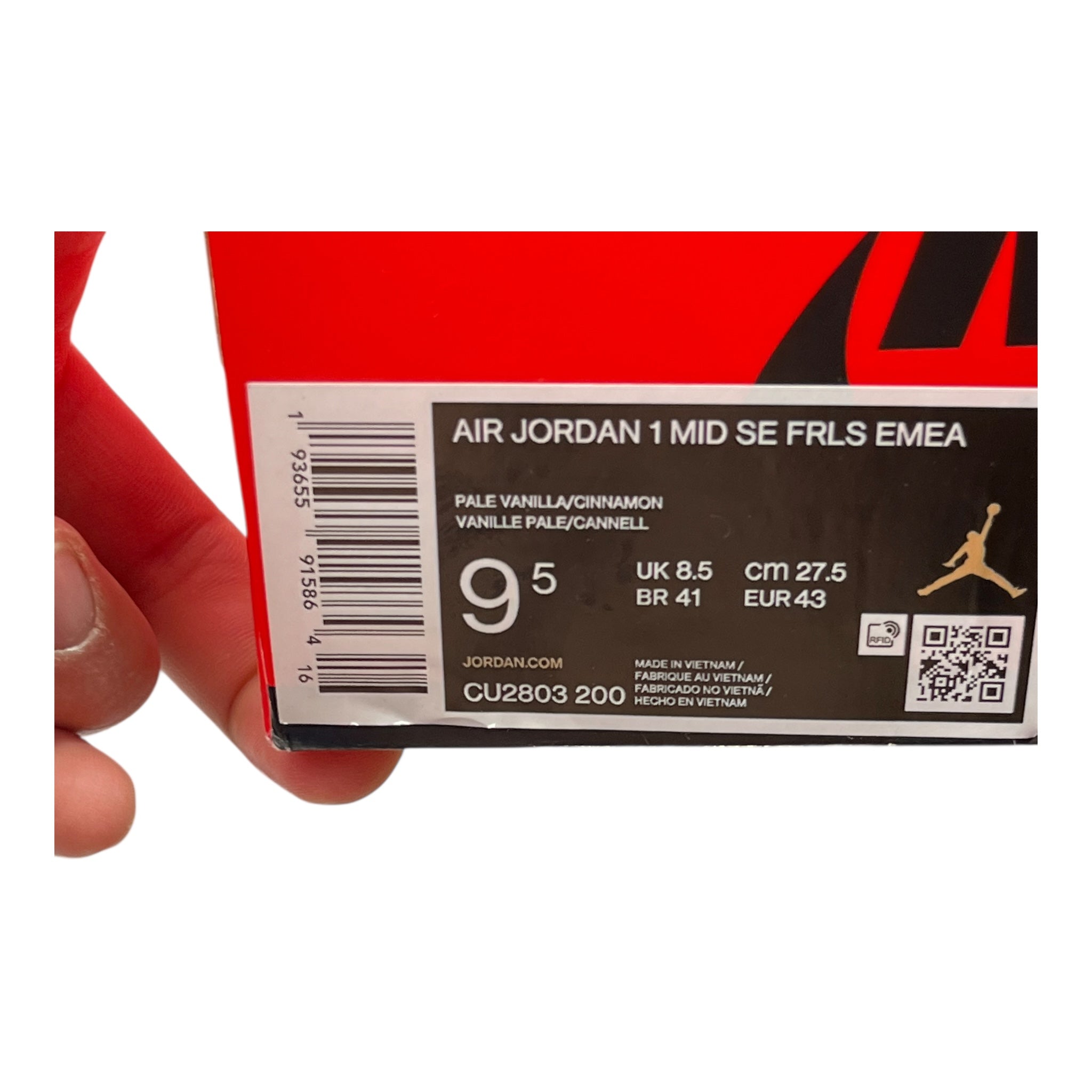 Jordan 1 Mid SE Fearless Maison Château Rouge (43EU)