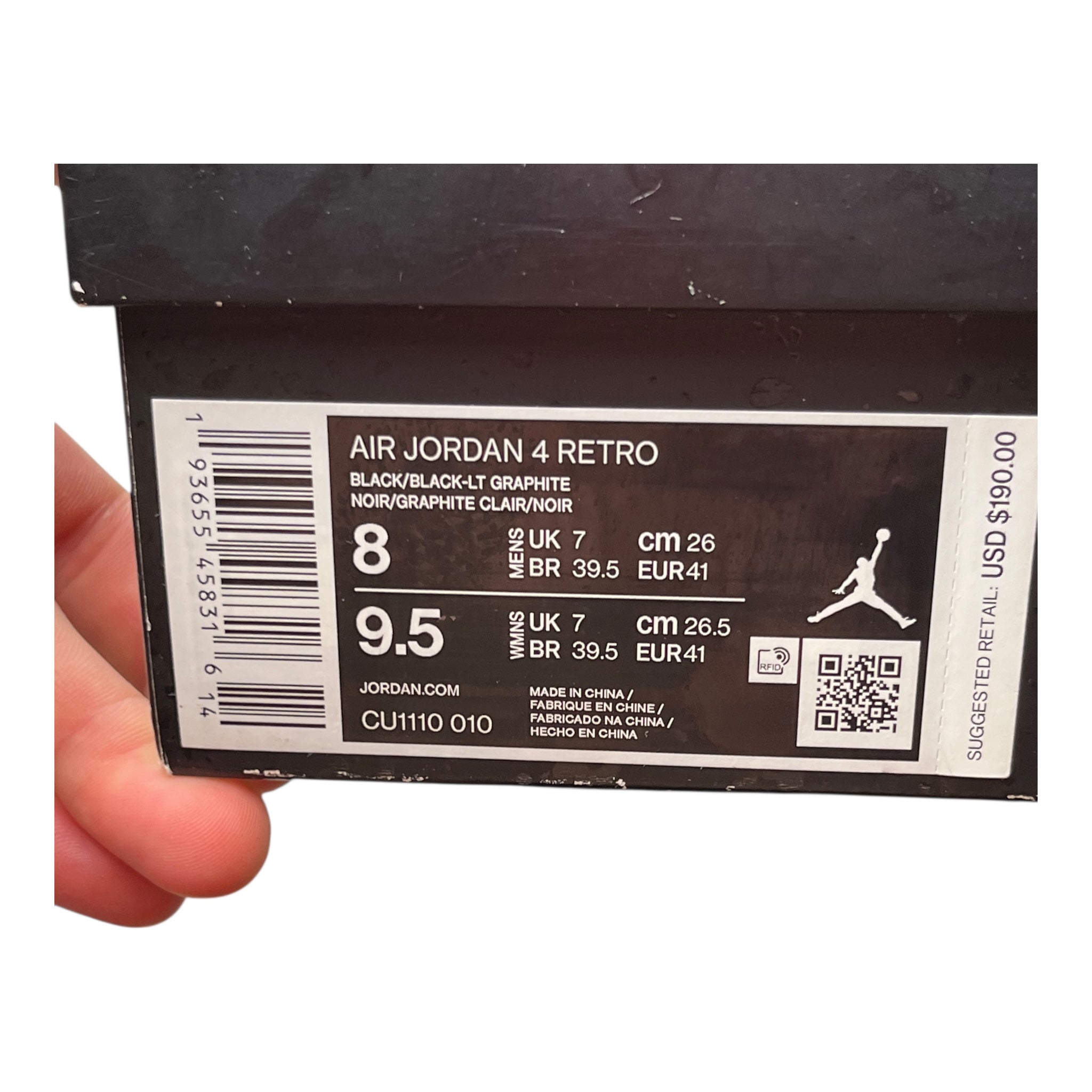 Jordan 4 Retro Black Cat (41EU)