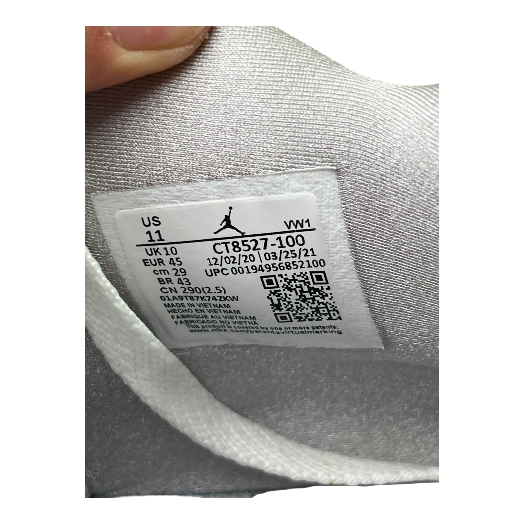 Jordan 4 Retro White Oreo (45EU)