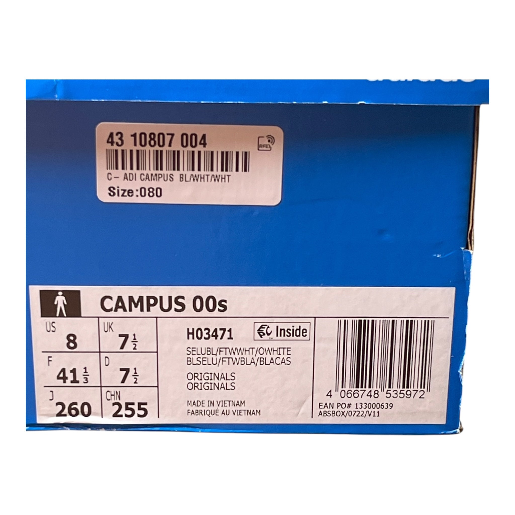 Adidas Campus 00s Blau Weiß (41 1/3)