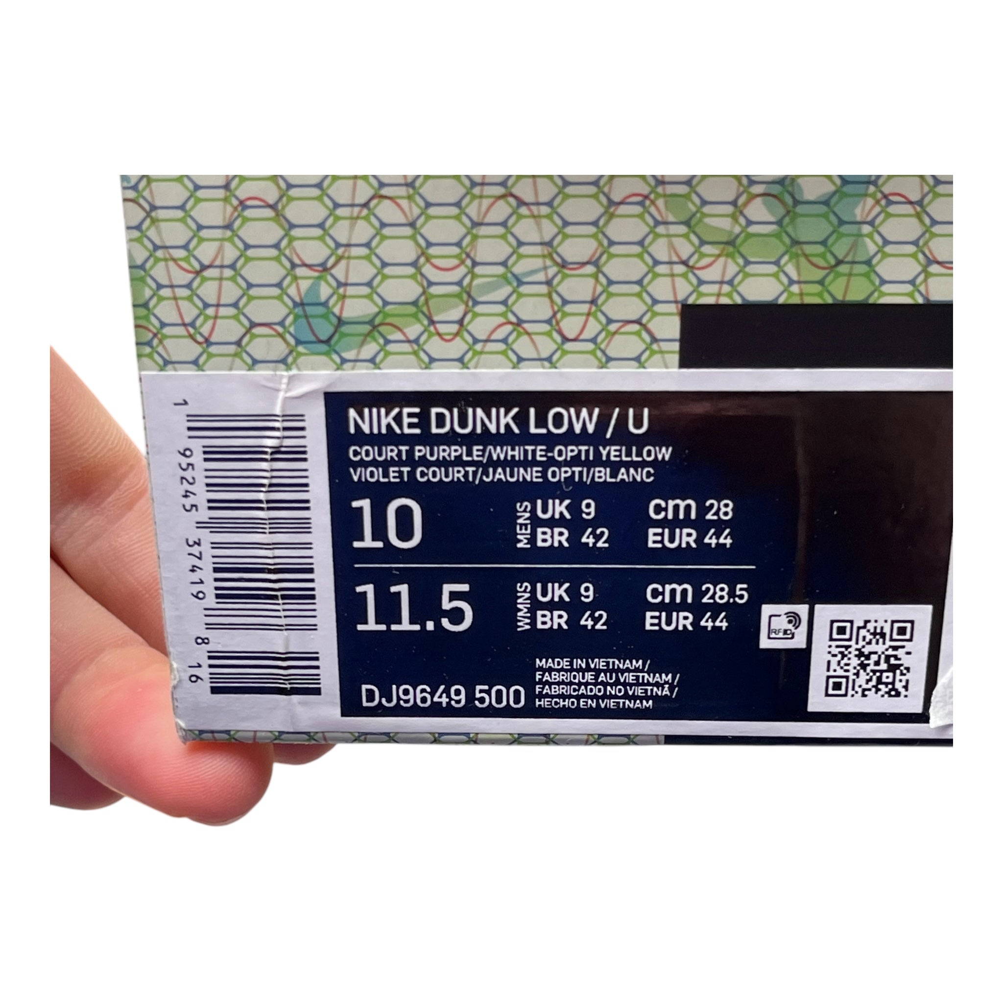 Nike Dunk Low Union LA Court Purple (44EU)