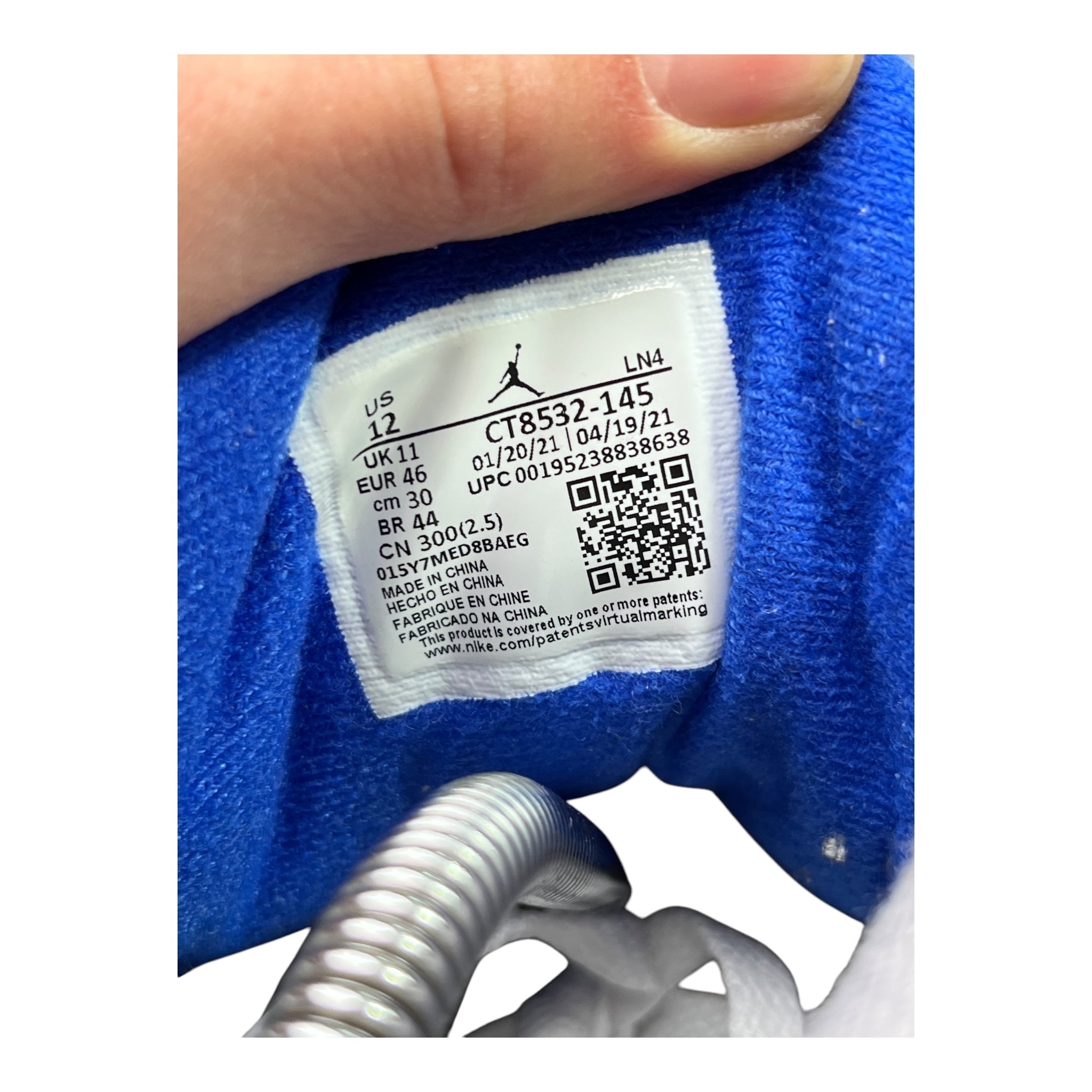 Jordan 3 Retro Racer Blue (46EU)