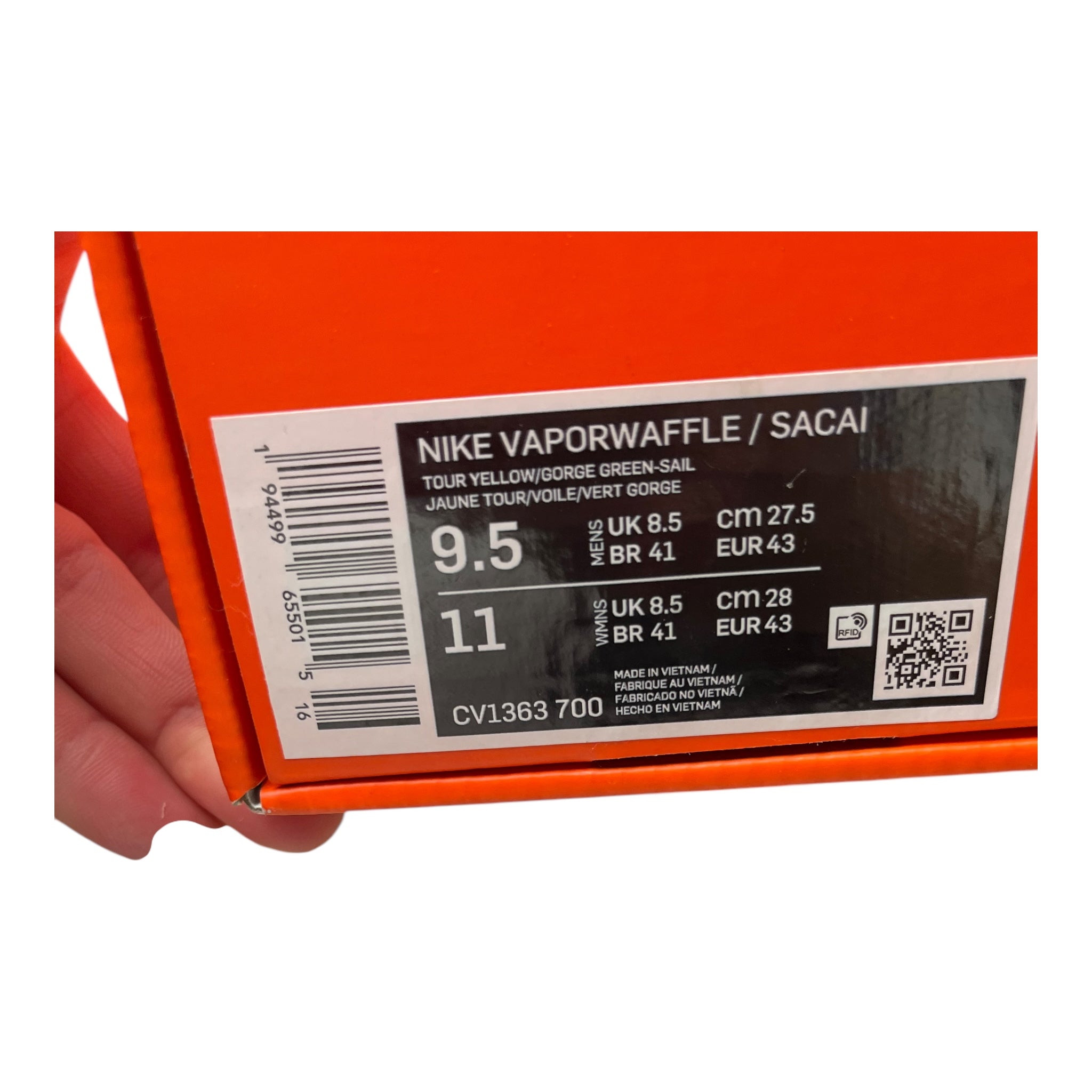Nike Sacai Vaporwaffle Tour Yellow (43EU)