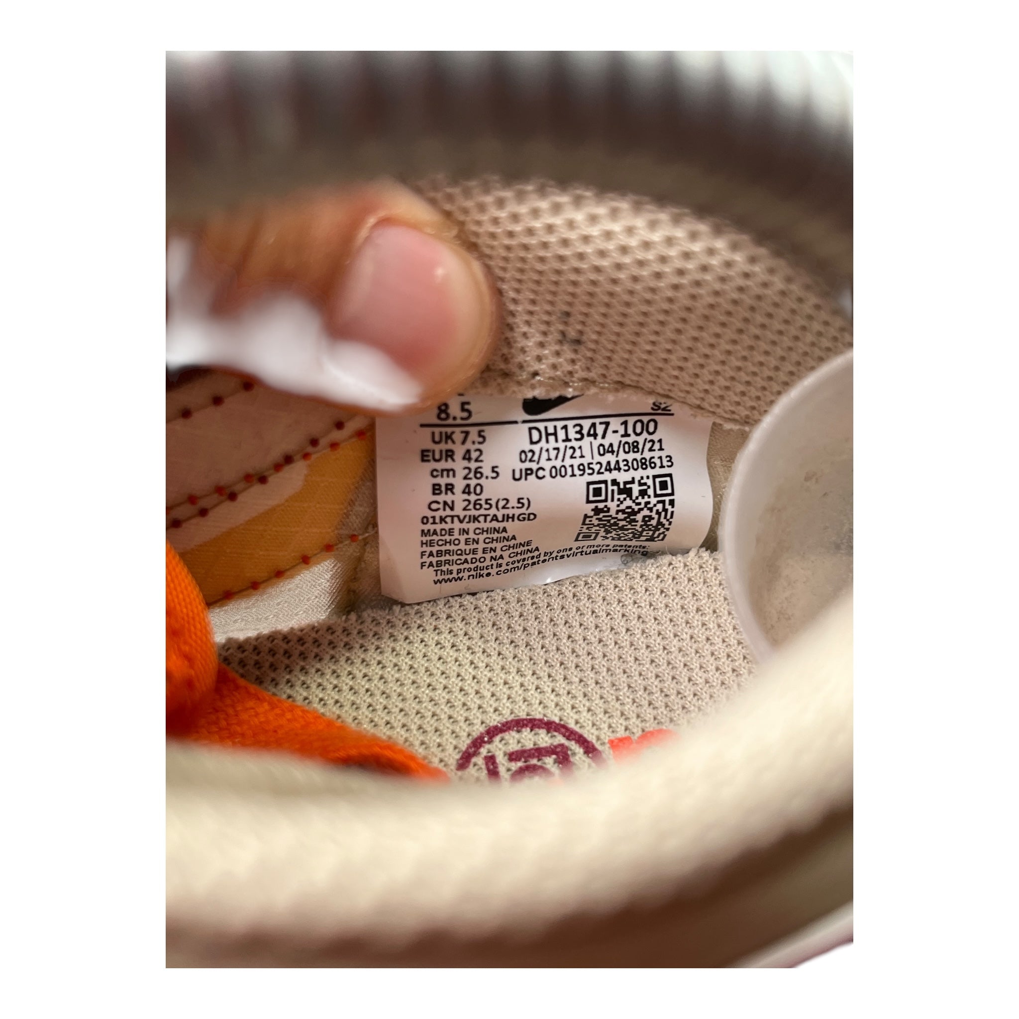 Nike LD Waffle Sacai Clot Net Orange Blaze (42EU)