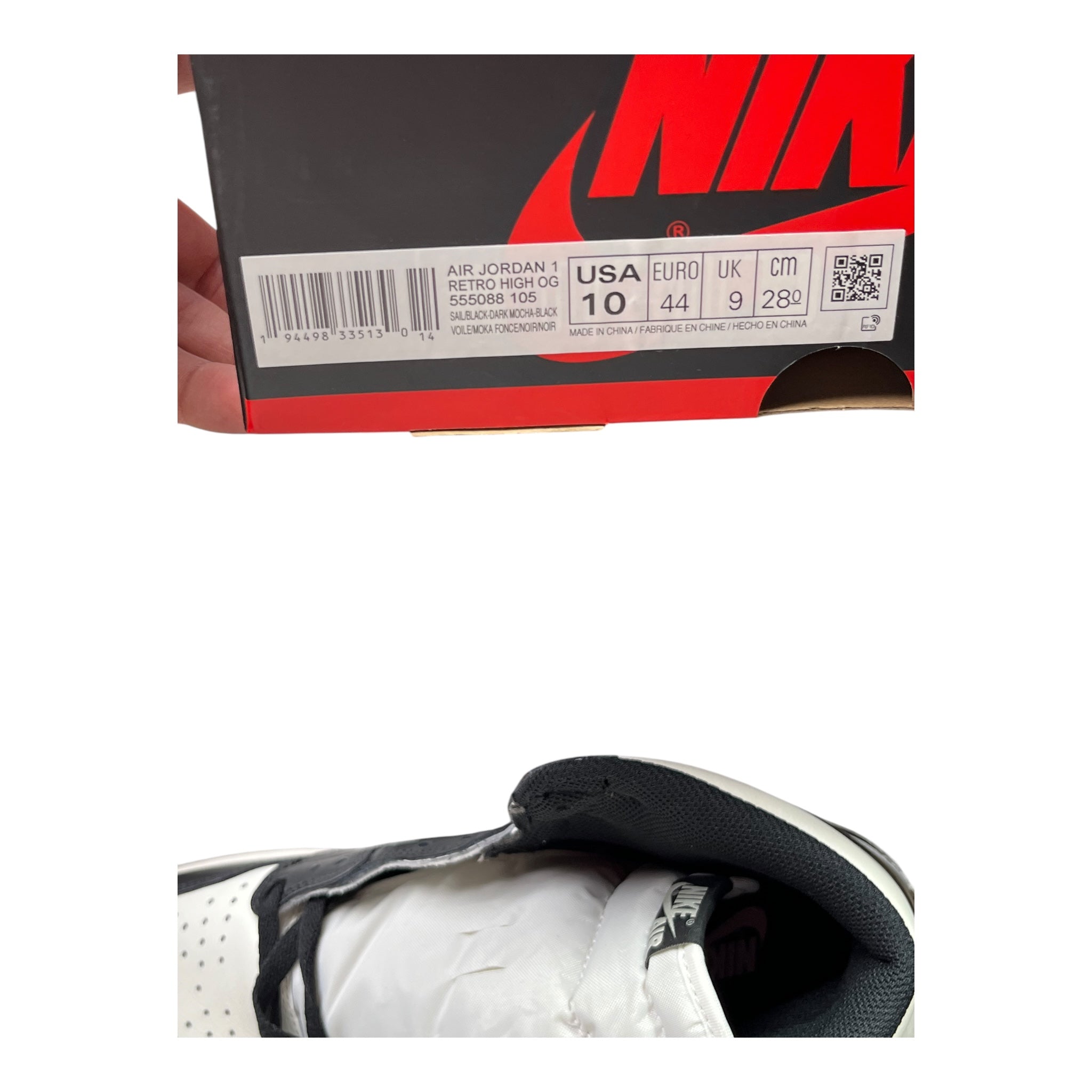Jordan 1 Retro High Dark Mocha (44EU)