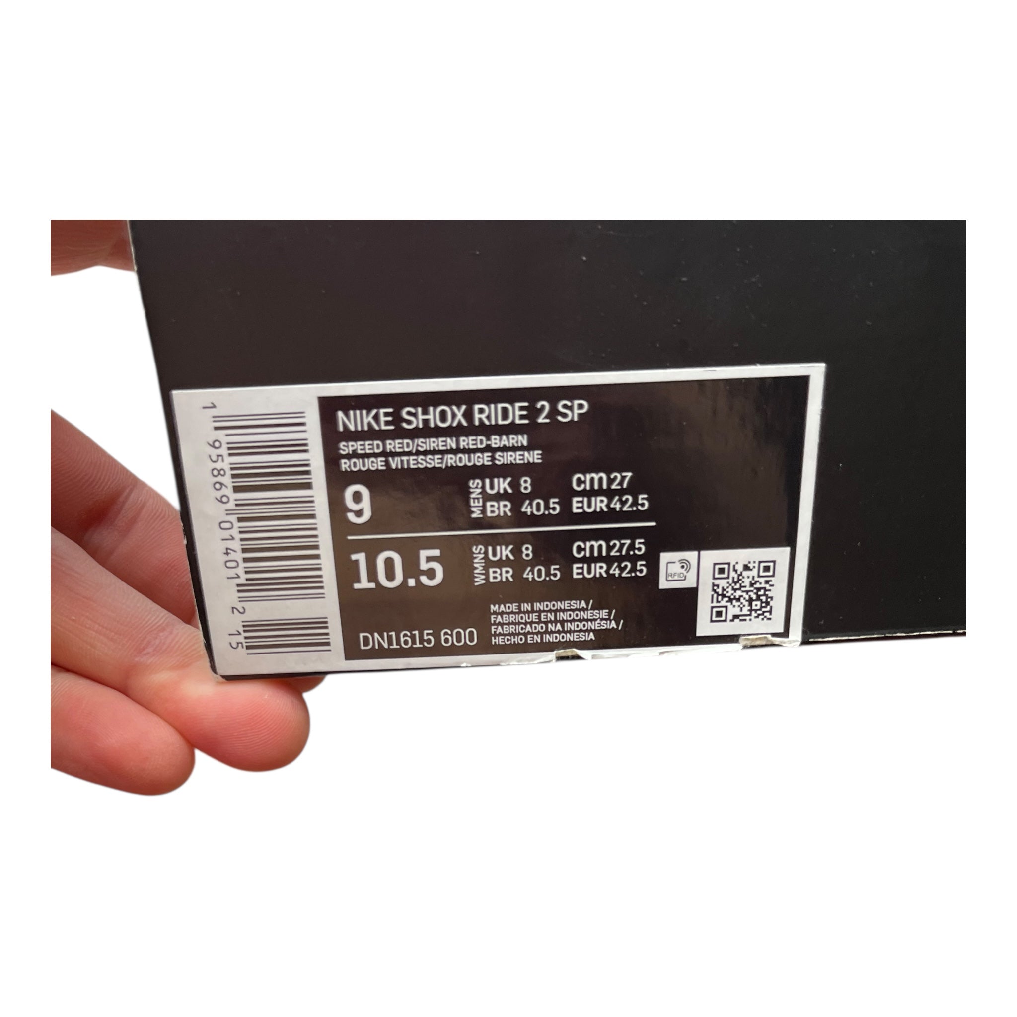Nike Shox Ride 2 Supreme Speed Red (42.5EU)