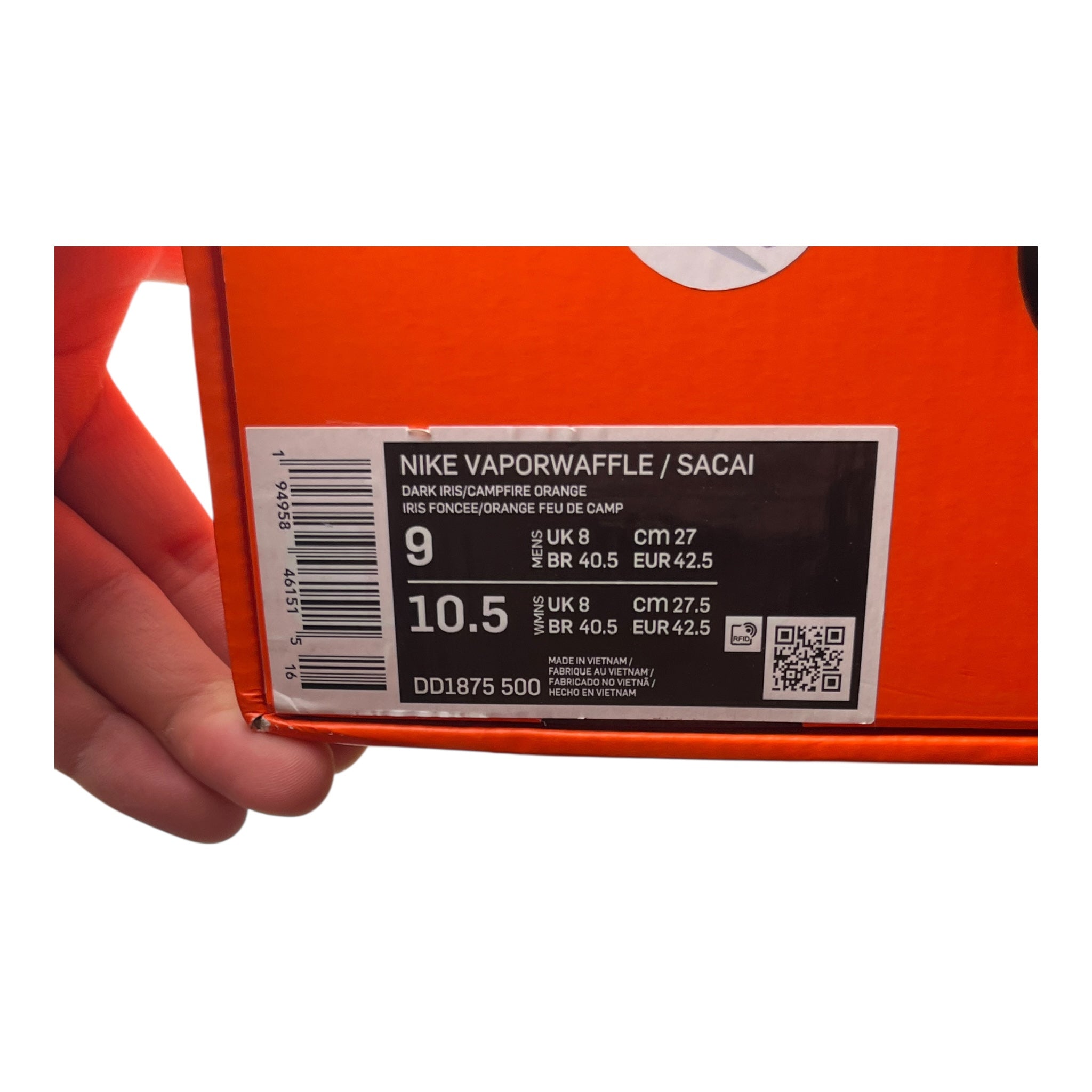 Nike Vaporwaffle Sacai Dark Iris (42.5EU)