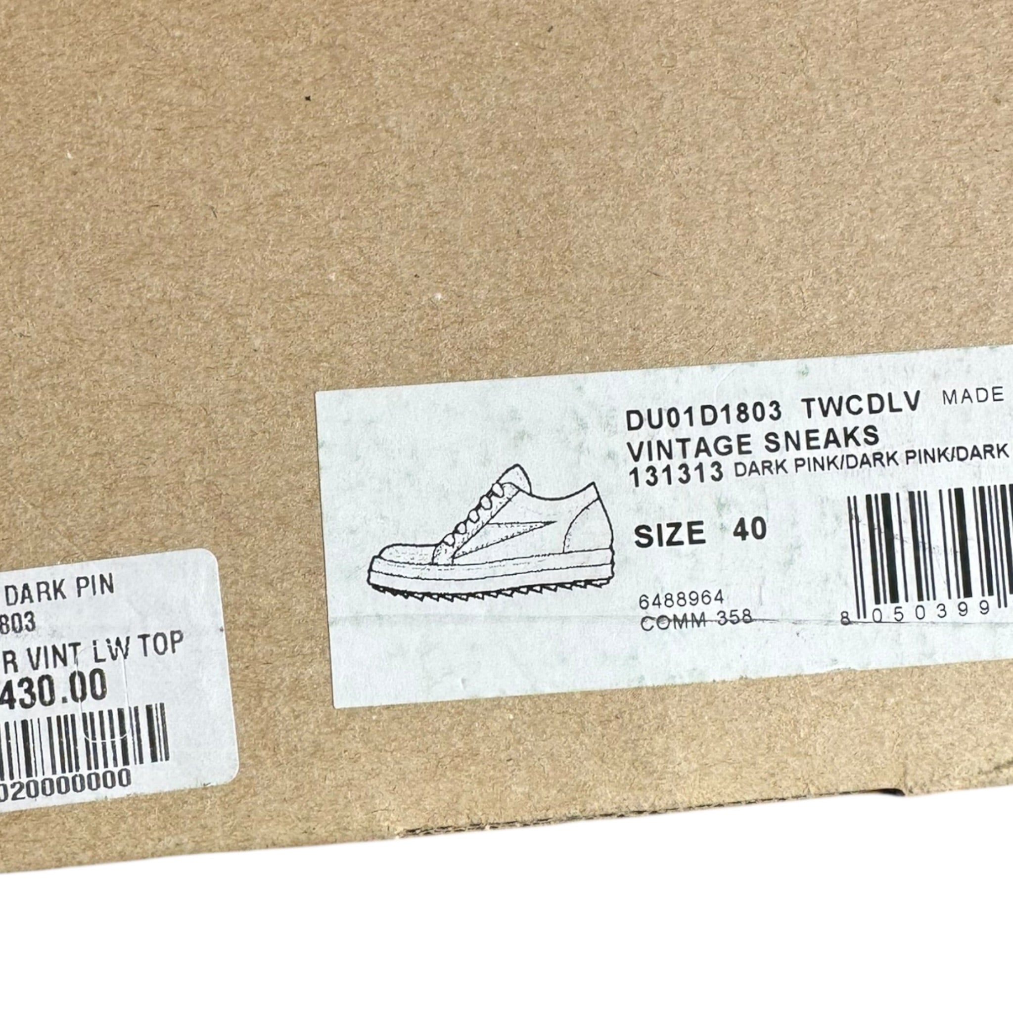 Rick Owens DRKSHDW Vans (40EU)