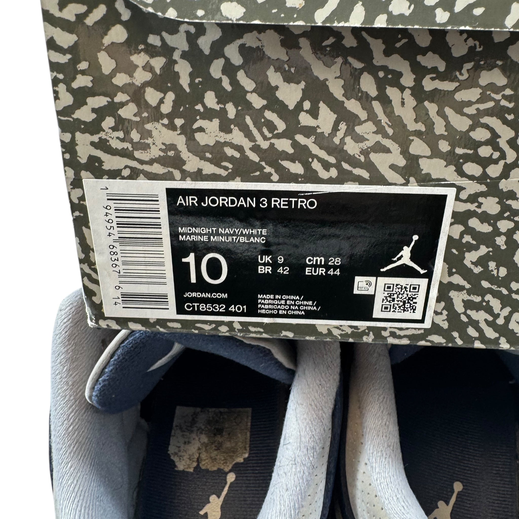 Jordan 3 Midnight Navy (44EU)