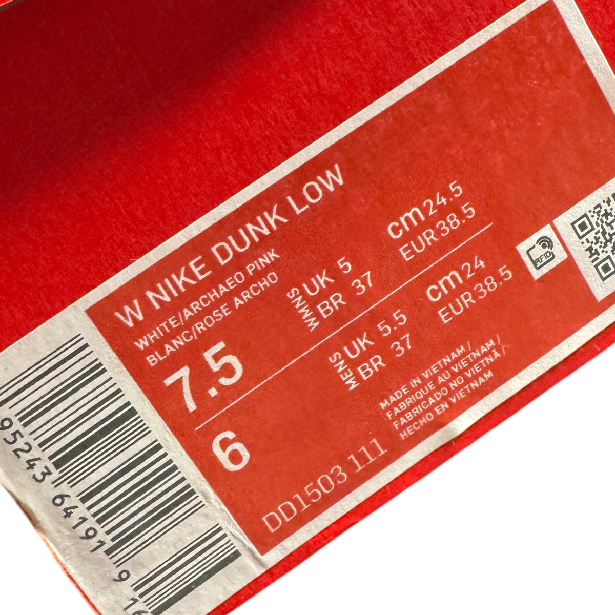 Dunk Low Archaeo Pink DS (38.5EU)