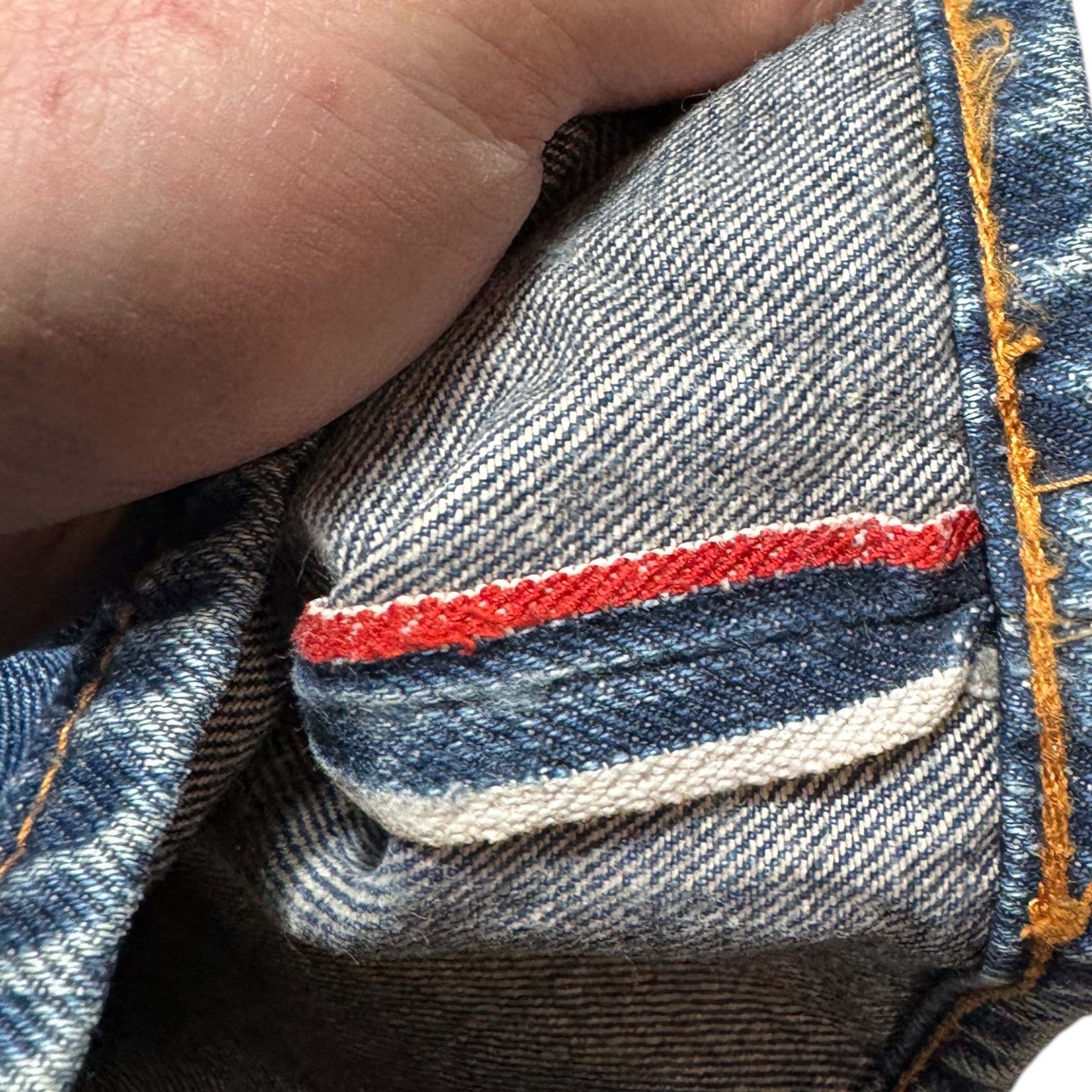 Jean Baggy Evisu mit mehreren Taschen (L)
