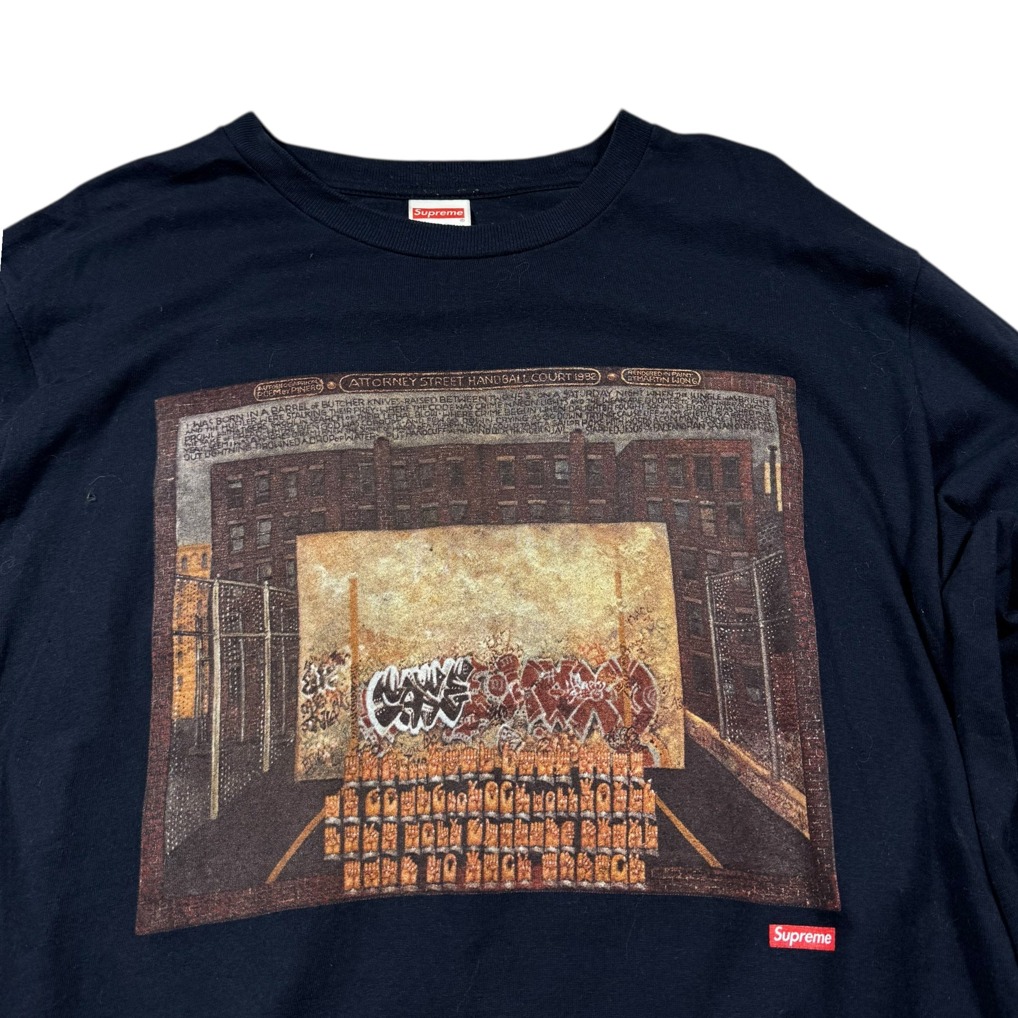 Langarm-Supreme-T-Shirt (M)