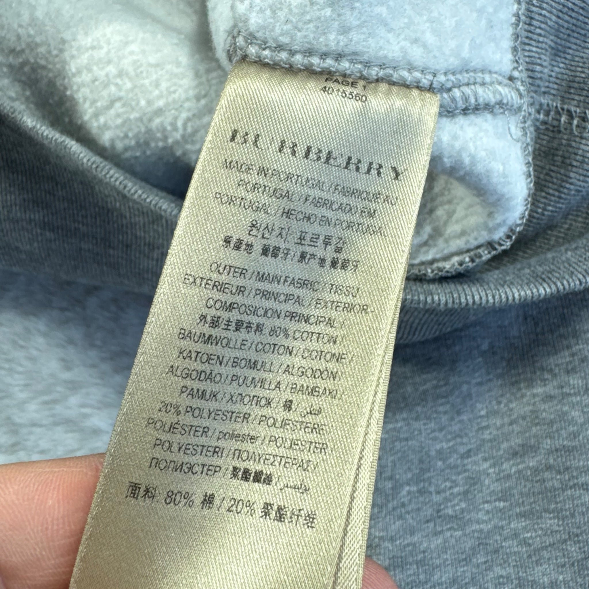 Sweatshirt mit Reißverschluss Burberry (S)