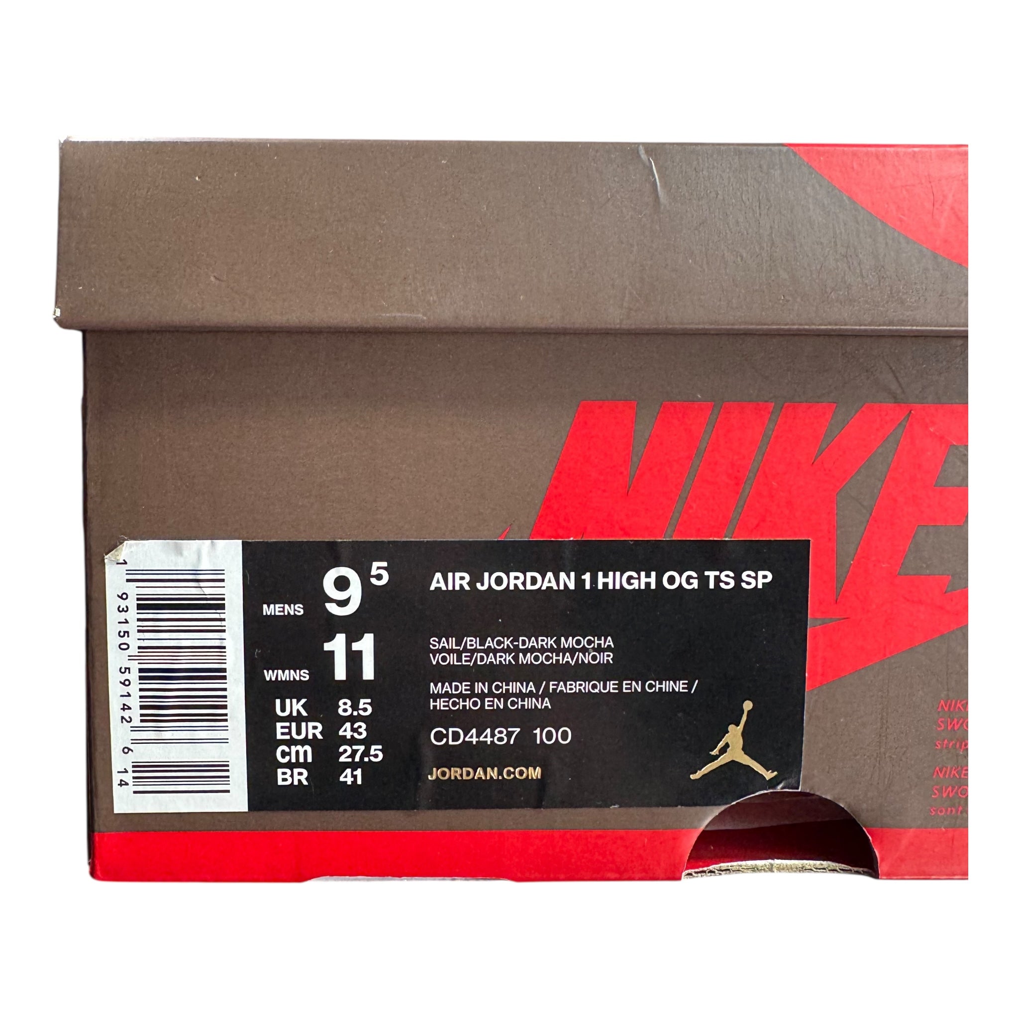 Jordan one Travis Mocha (43EU)