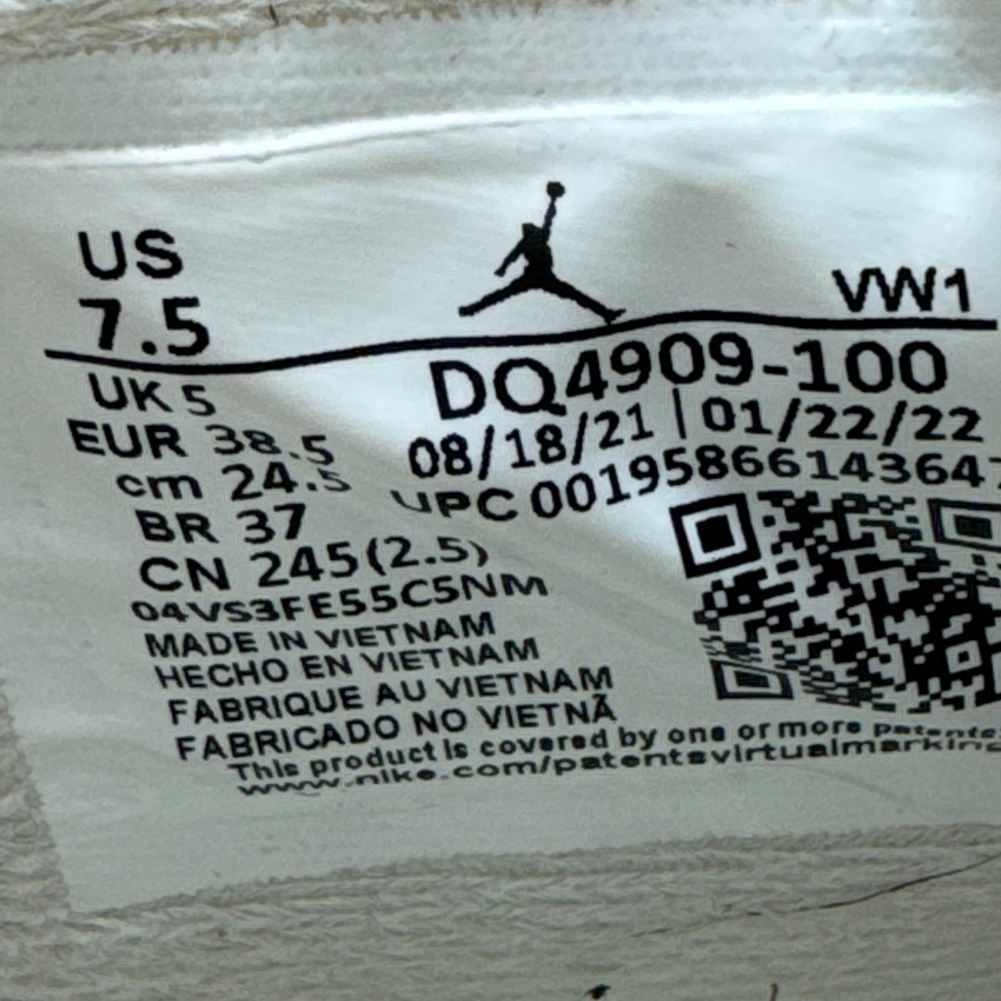 Jordan 4 Sail Canva (38.5EU)