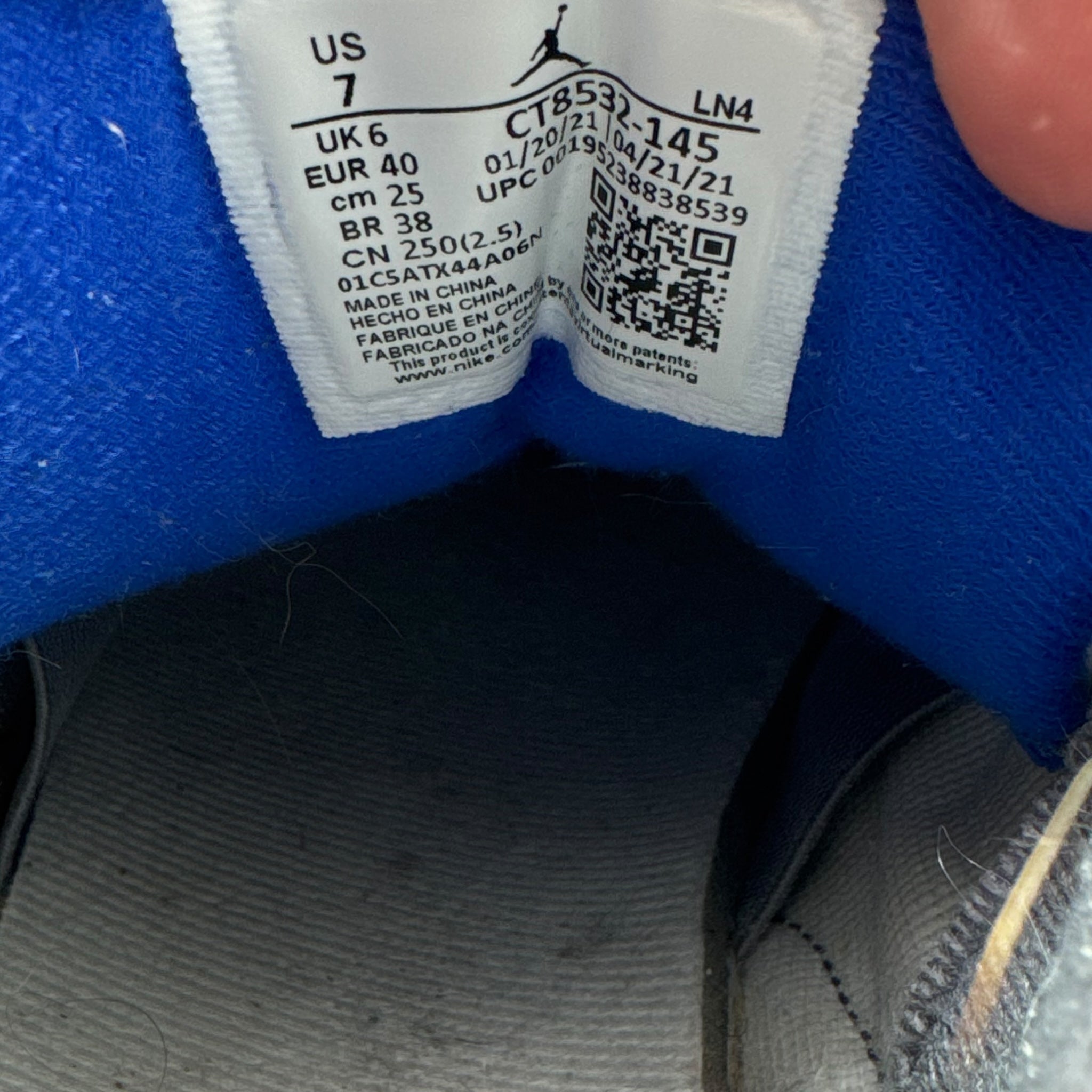 Jordan 3 Racer Blue (40EU)