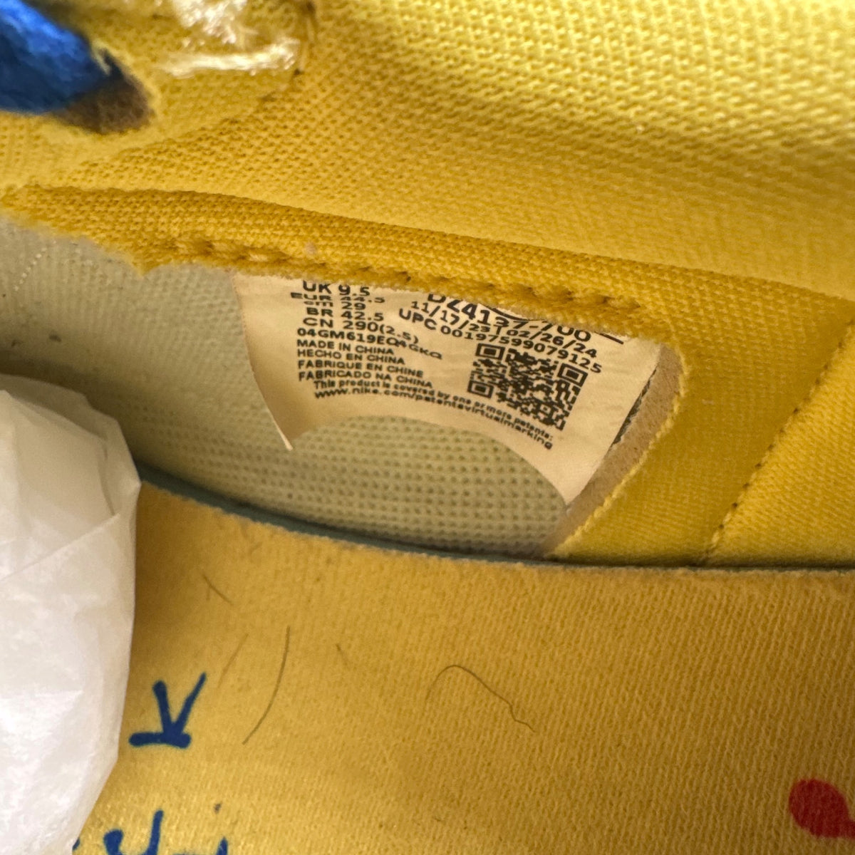 Jordan One Low Travis Scott Canary (44.5EU)