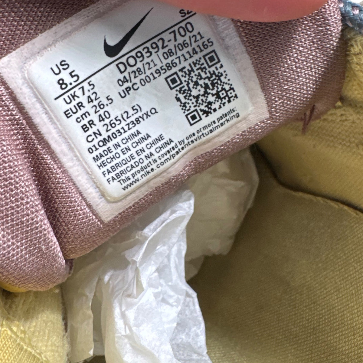 Air Max One Travis Scott Saturn Gold (42EU)