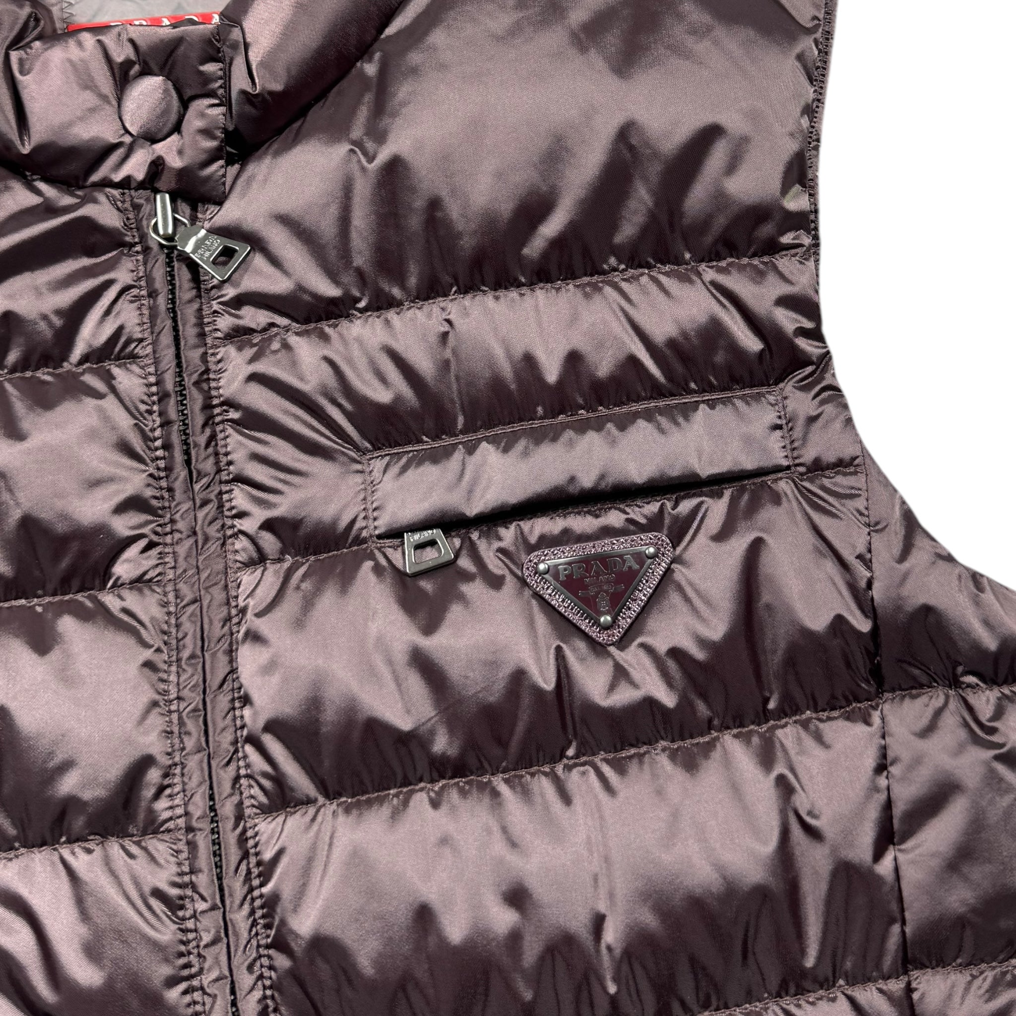 Prada Sport women's sleeveless down jacket (S)
