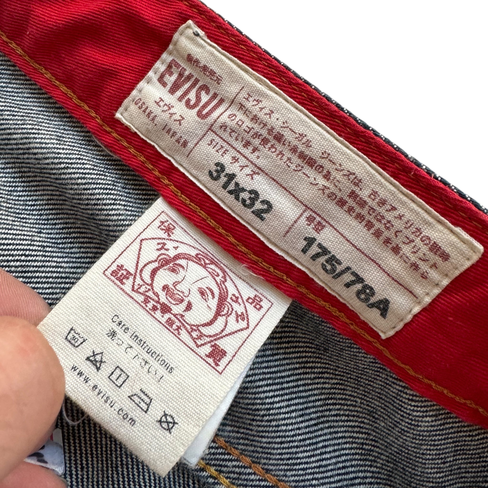 Jean Baggy Evisu mit mehreren Taschen (S)