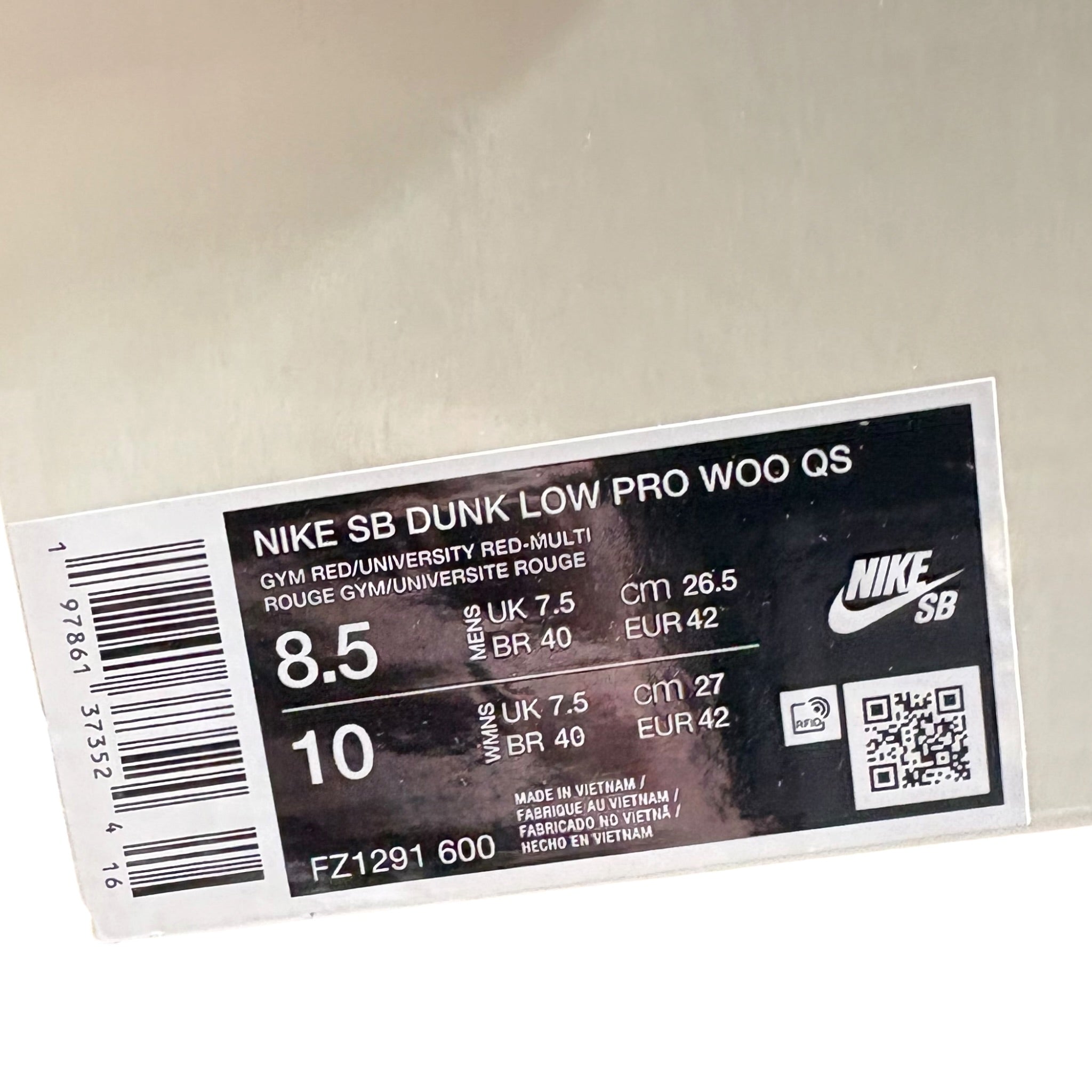 Dunk SB Low Wizzard Of Oz (42EU)