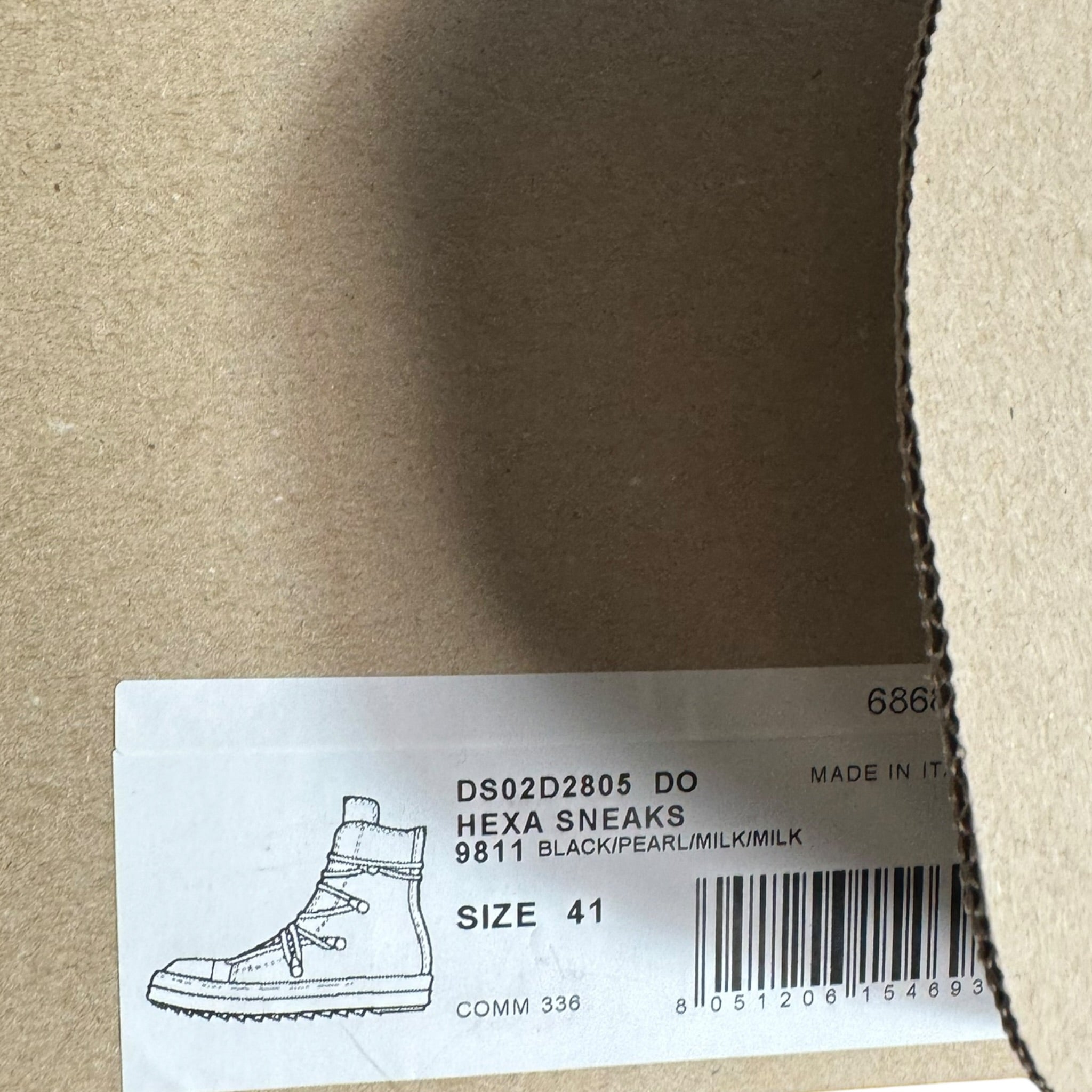 Rick Owens High Crossed Laces (41EU)