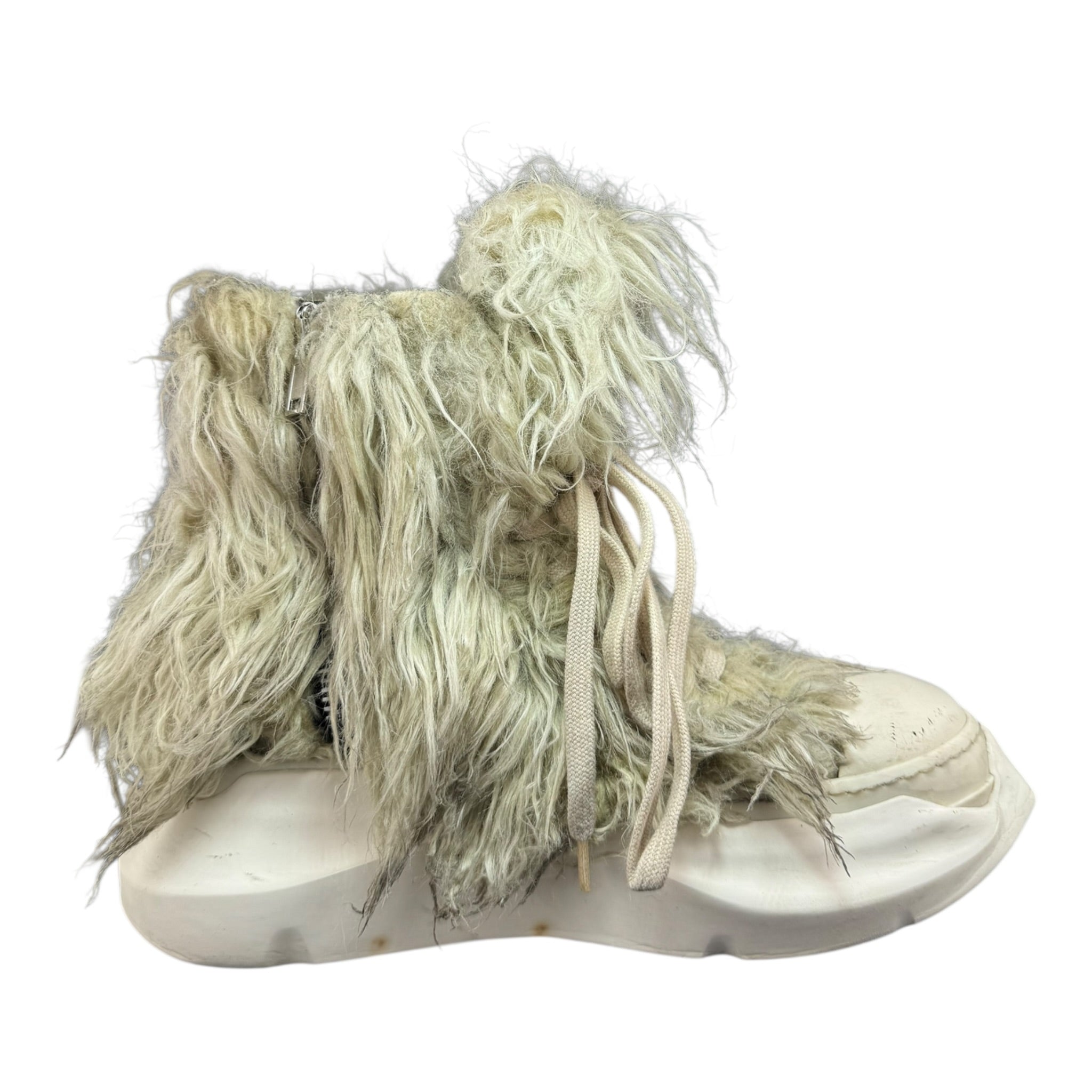 Rick Owens Abstract Fur Boots (42EU)
