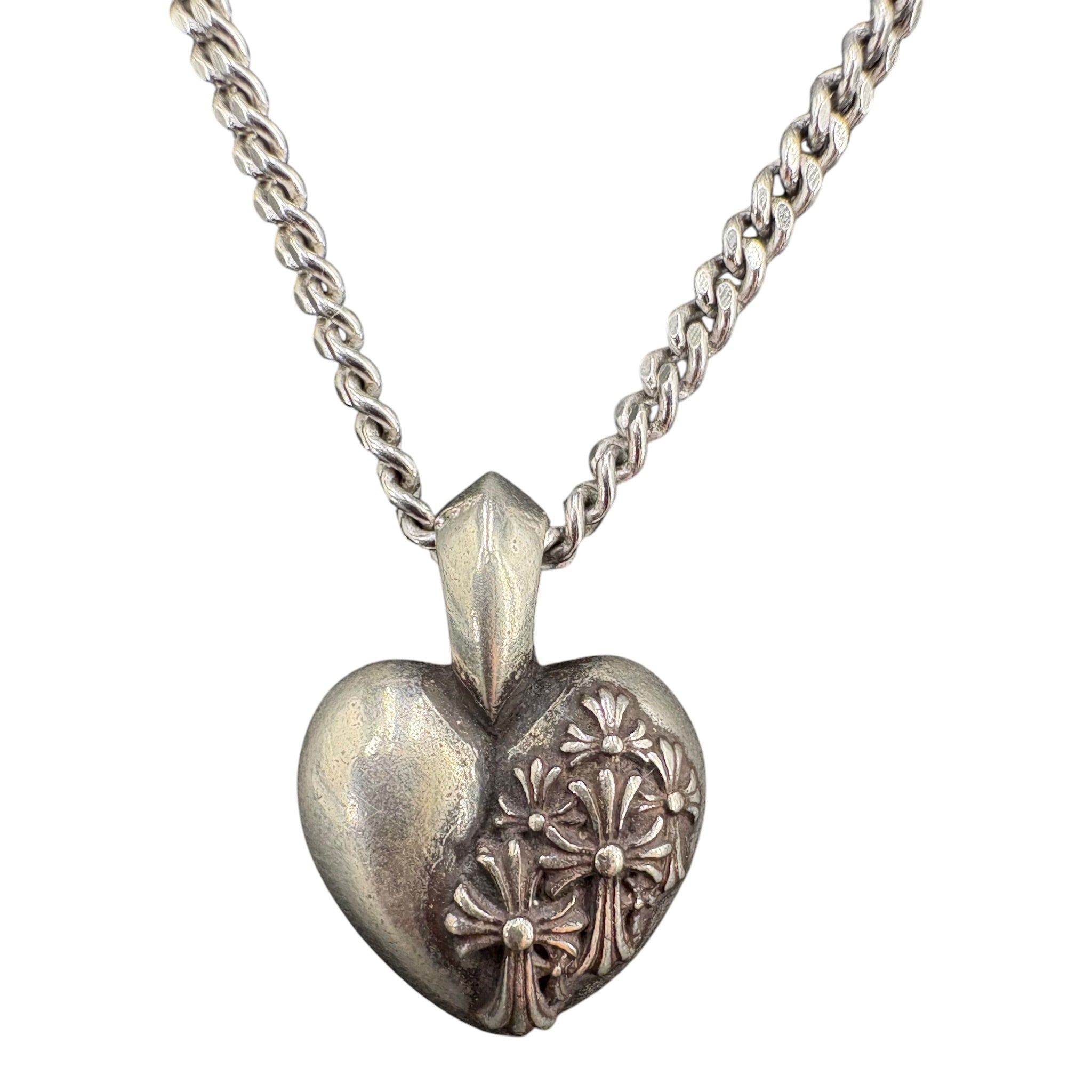 Pendentif Chrome Hearts Cross Hearts argent 925