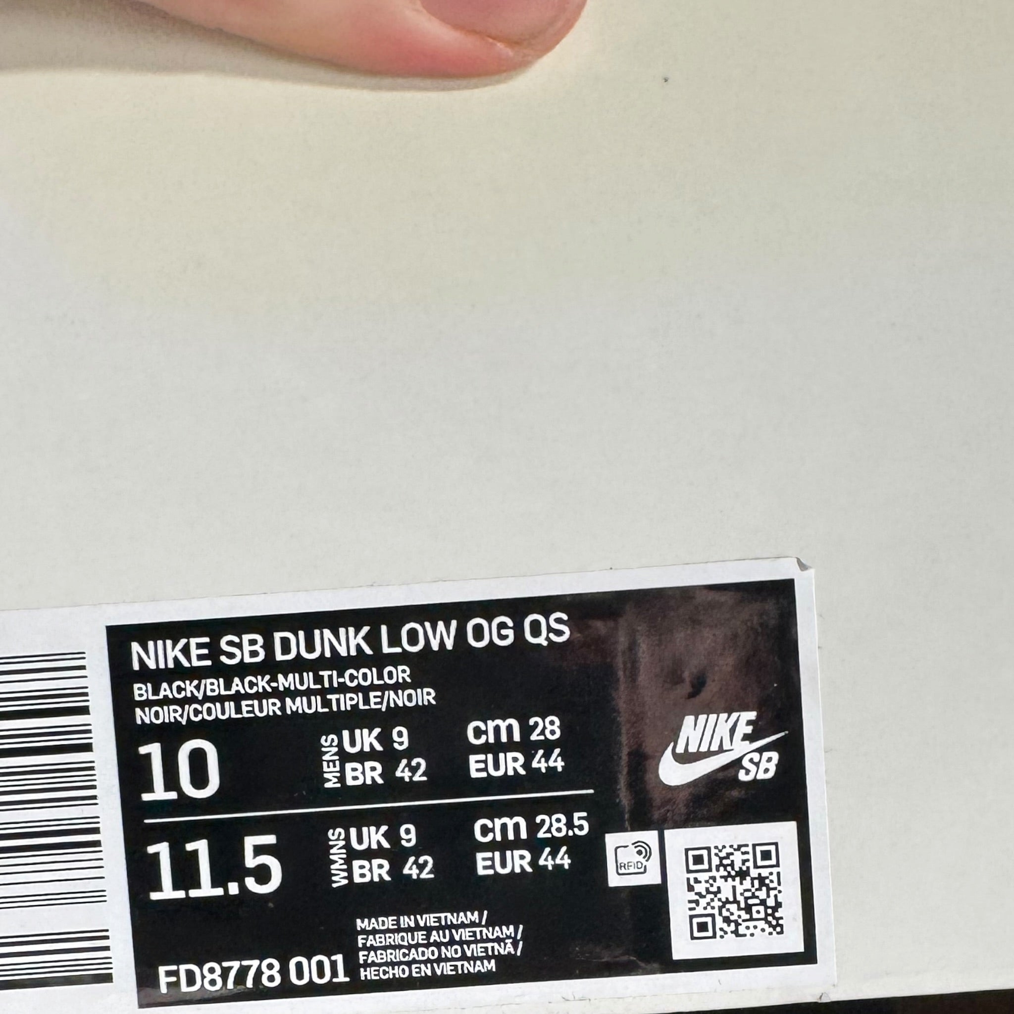 Dunk SB Low Supreme (44EU)