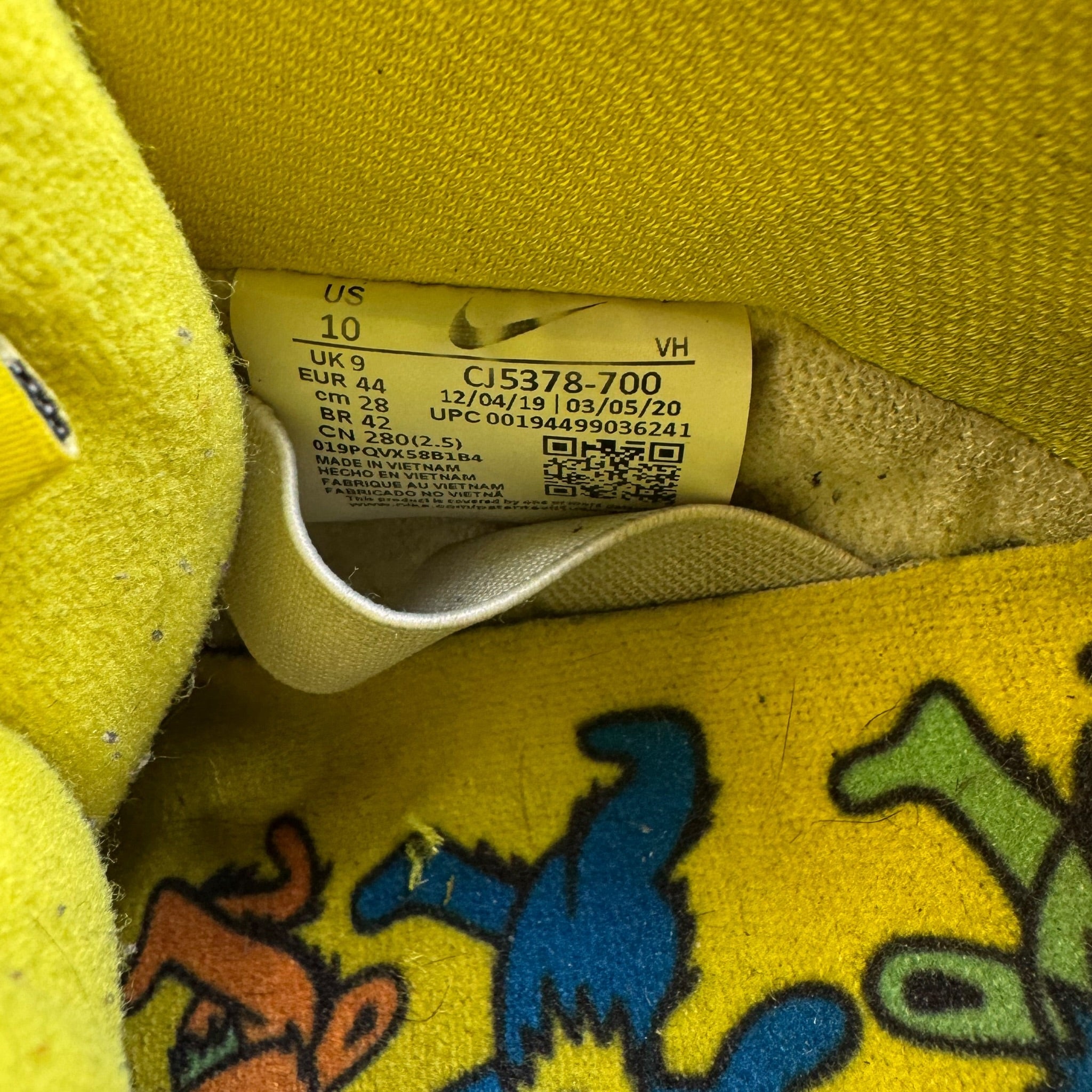 Dunk SB Low Gratefull Yellow Bear (44EU)