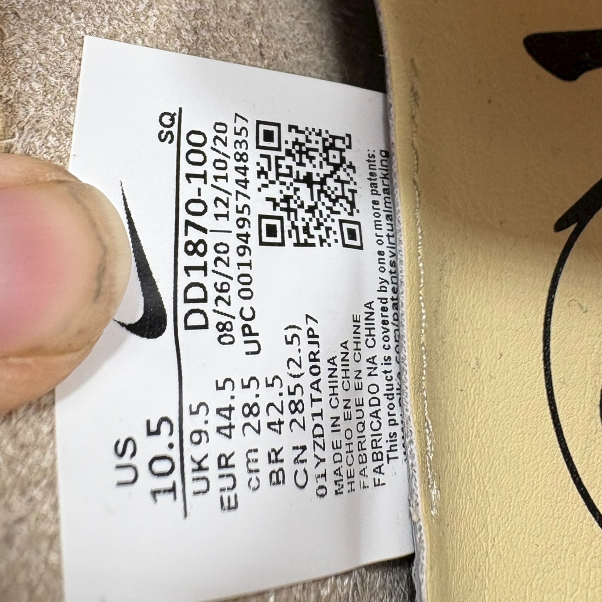 Air Max One Clot (44.5EU)