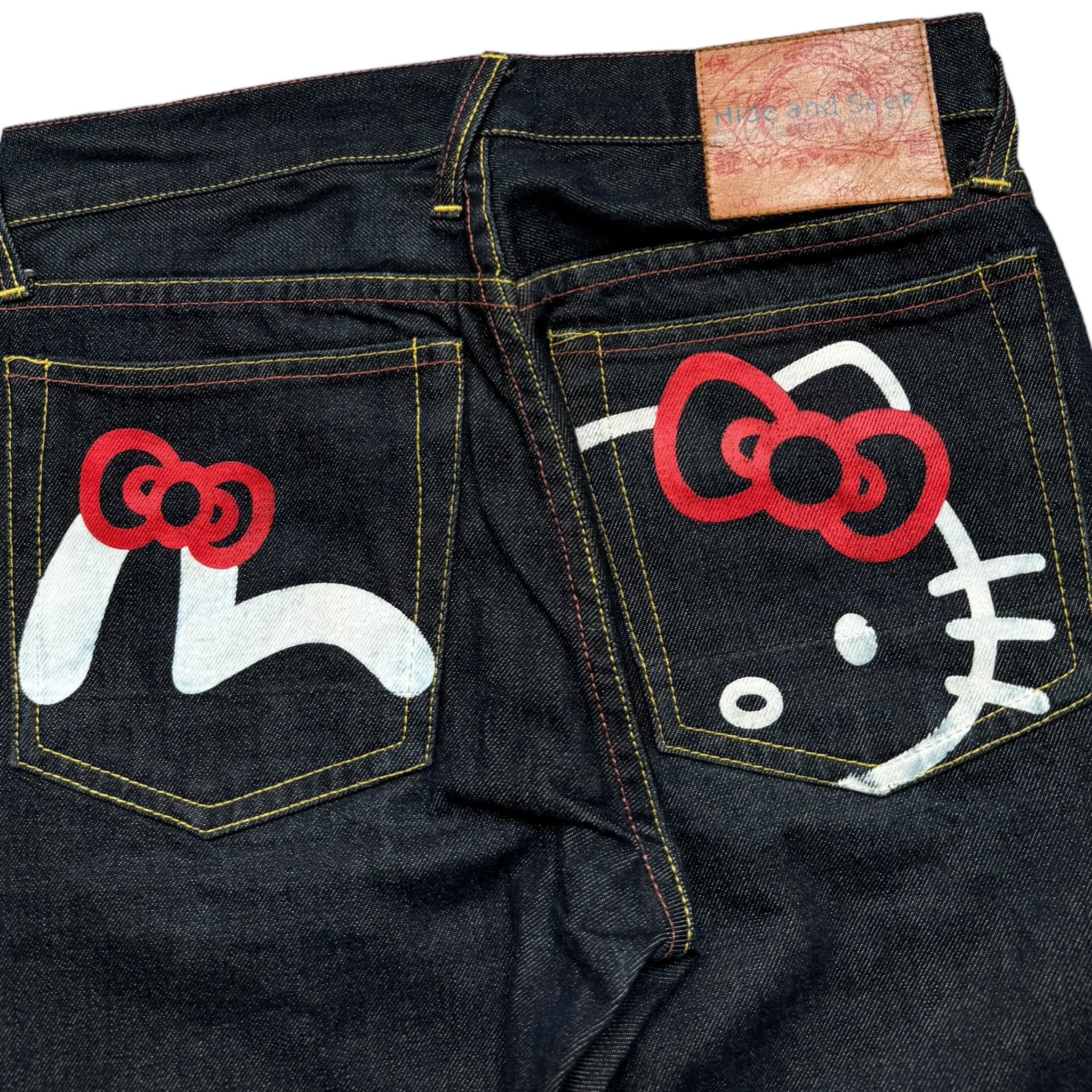 Jean baggy Evisu X Hello Kitty Seagull (S)