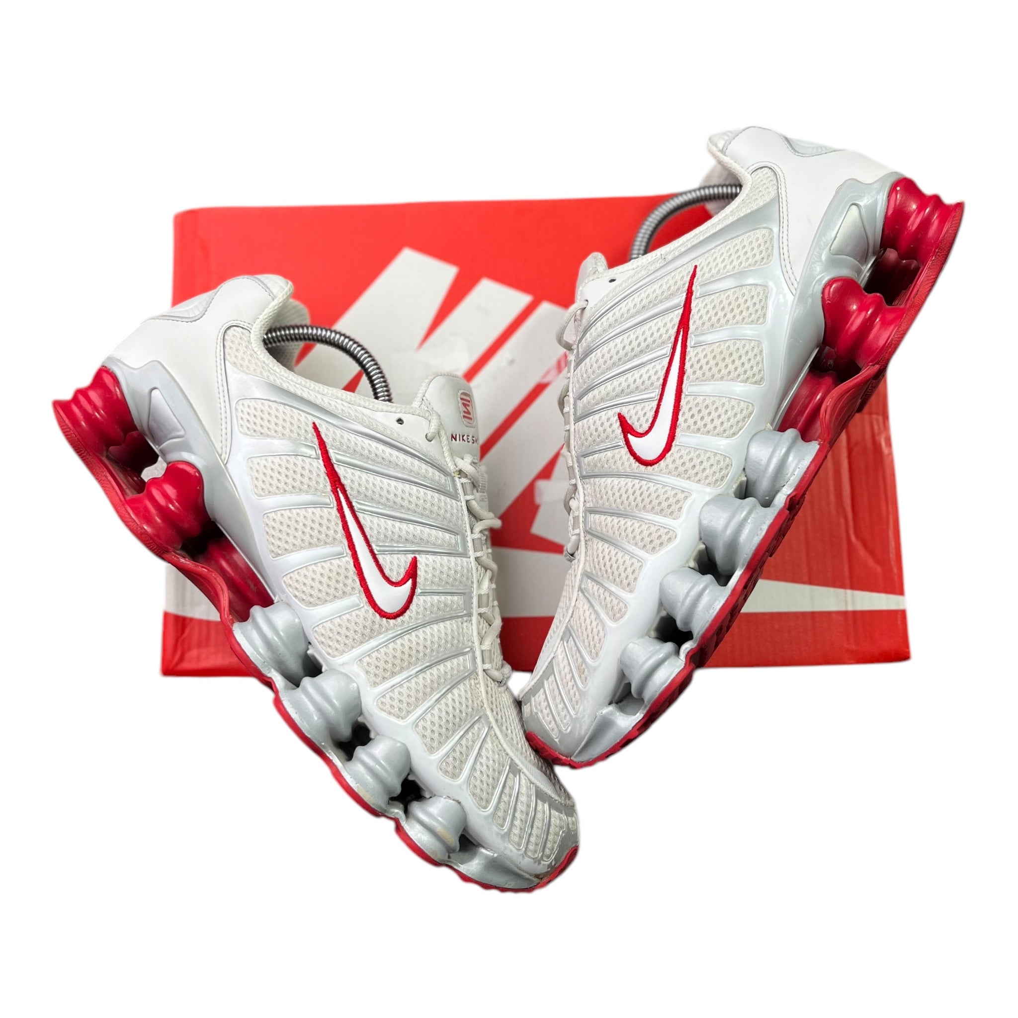 Nike Shox TL Platinium Tint Gym Red (44.5EU)